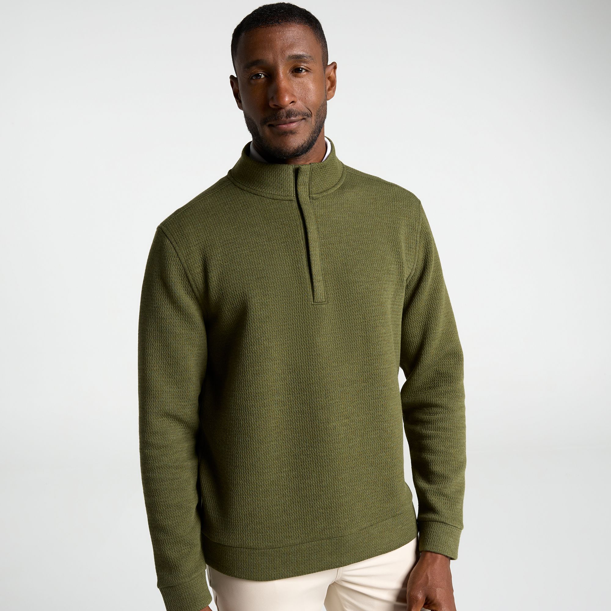 Walter Hagen Men's Clubhouse Textured 1/4 Zip Golf Pullover