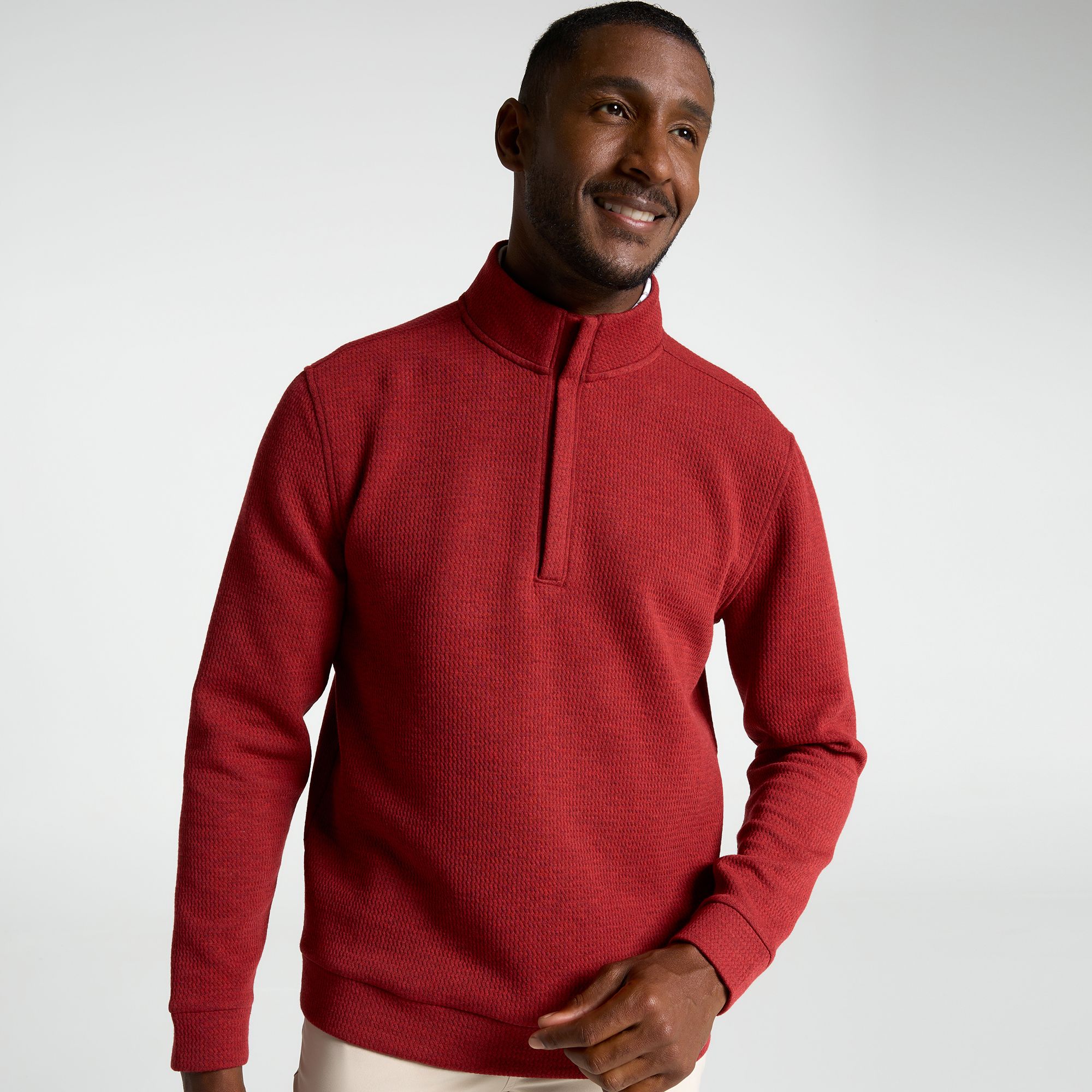 Walter Hagen Men's Clubhouse Textured 1/4 Zip Golf Pullover | Golf