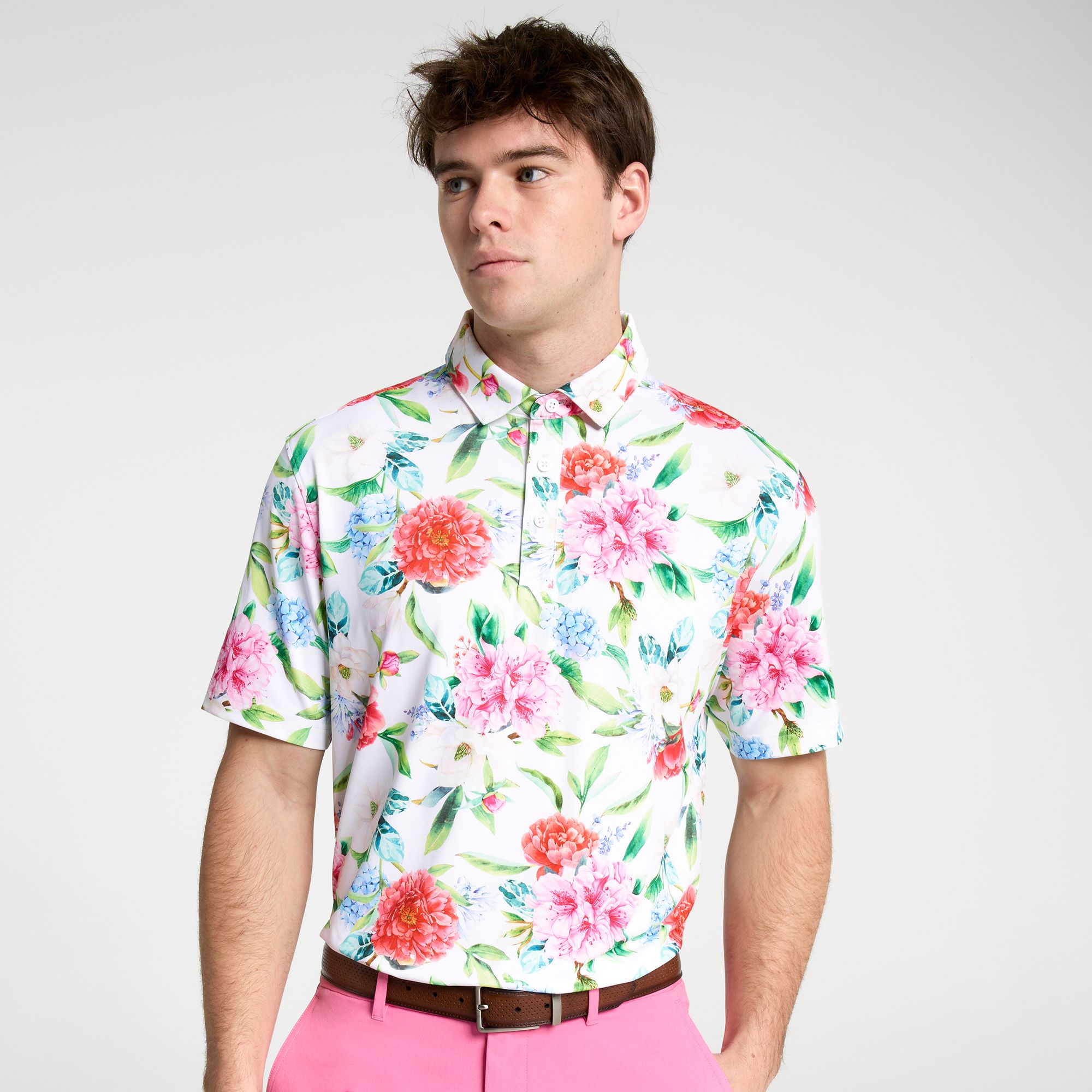 新品✨Walter Hagen 半袖ポロシャツ 花柄 ゴルフウェア Walter Hagen Men's Performance 11 Bloom Printed Golf Polo | Golf