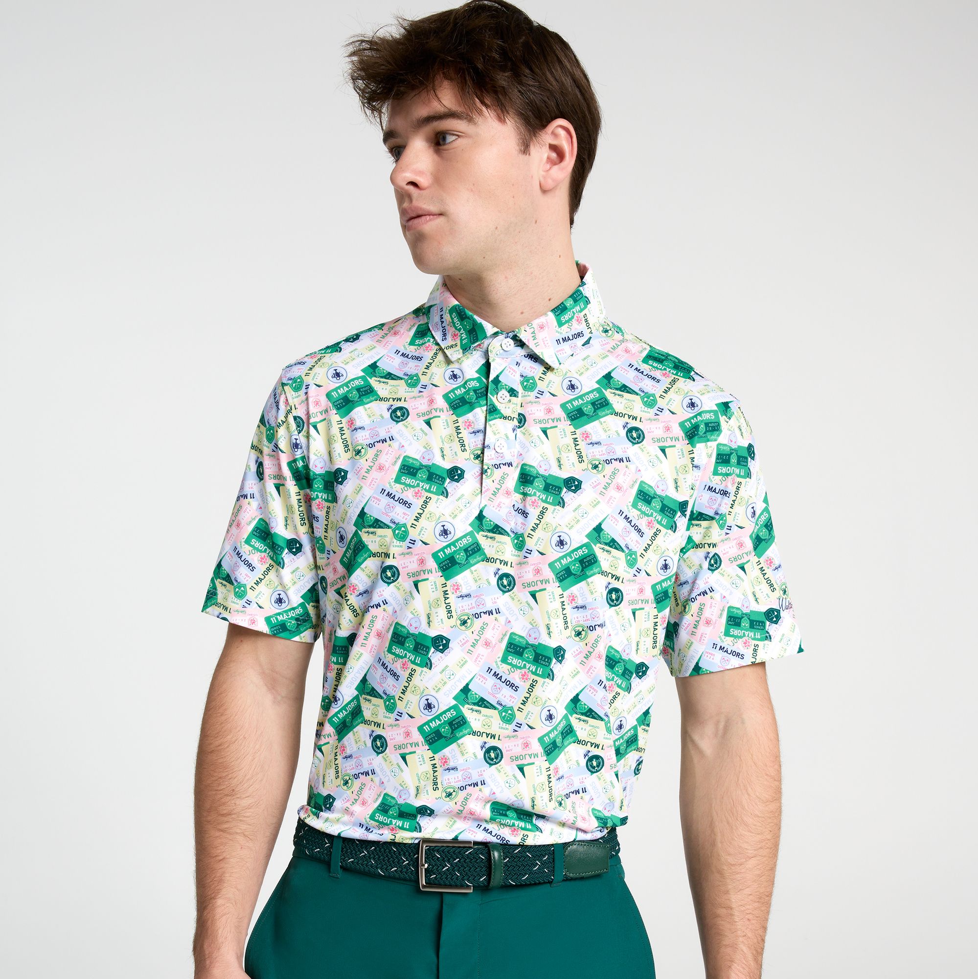 Walter Hagen Men's Performance 11 Bloom Printed Golf Polo | Golf