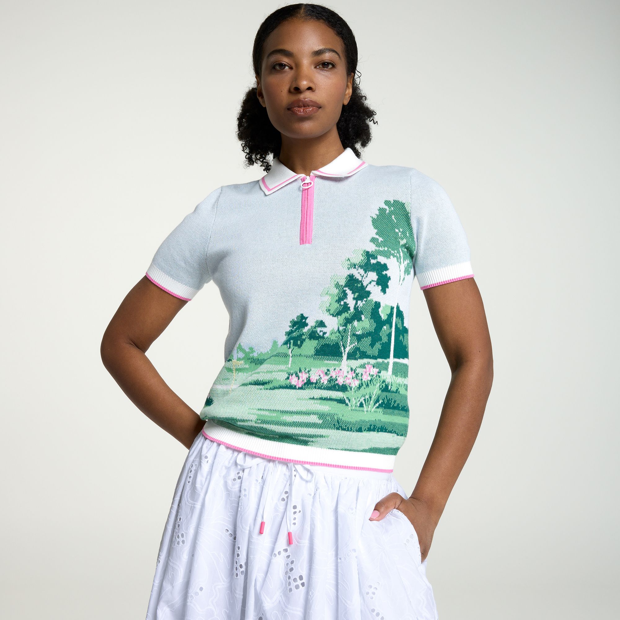 CLUBHAUS SOPHNET. × CLUBHAUS S/S Polo 25WHGWCLBHSSSSWTRAPTA_White_is