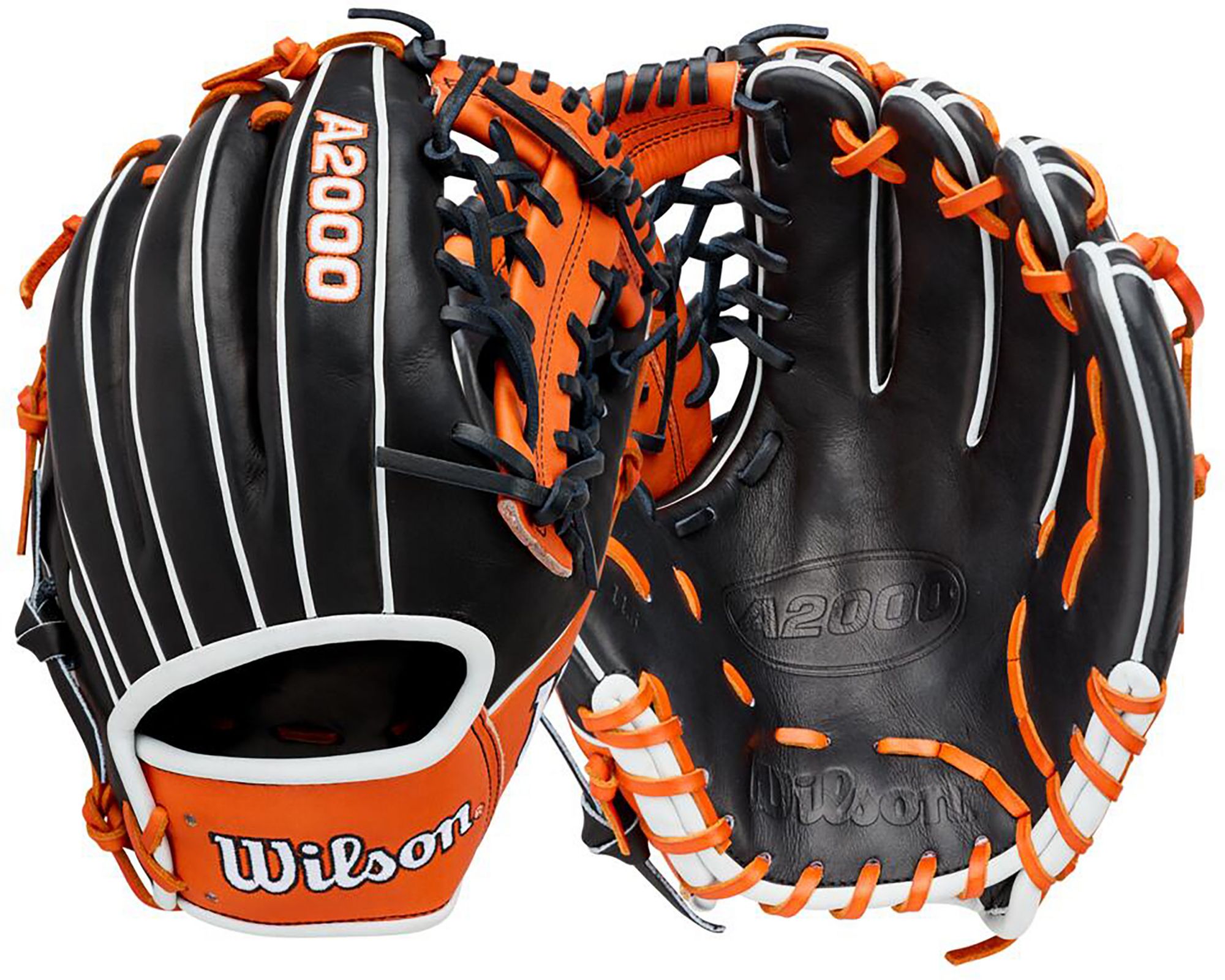 Wilson A2000 グローブ 黒/オレンジ Wilson 11.5