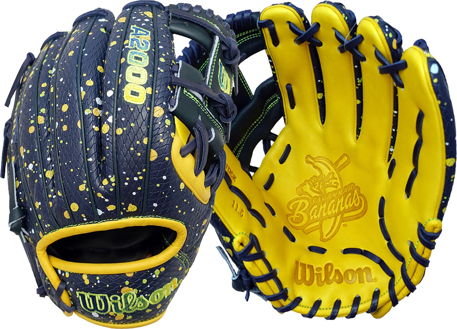 イエロー 軟式グローブ Wilson A2000 SG-117