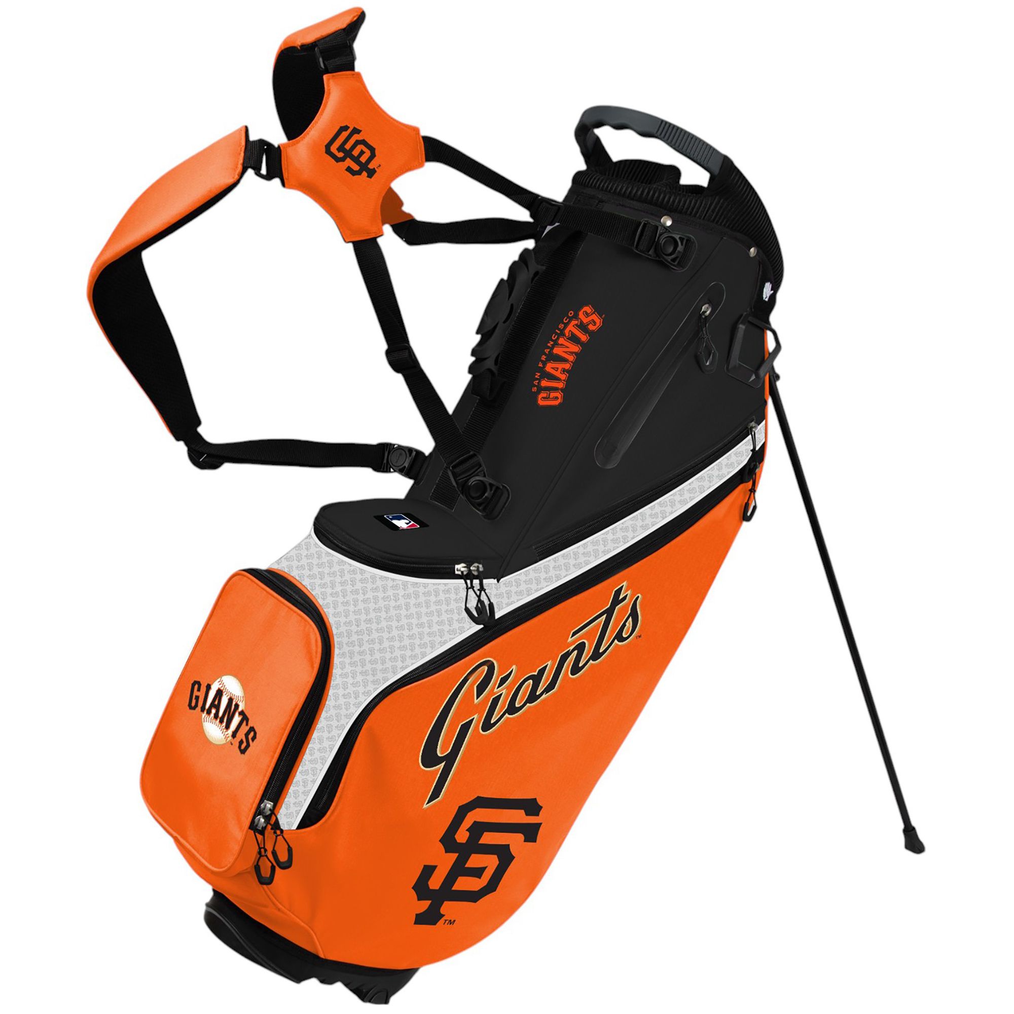 GIANTS ラウンドスタンドバッグ ブラック/オレンジ WinCraft San Francisco Giants Back Nine Stand Bag | Dick's