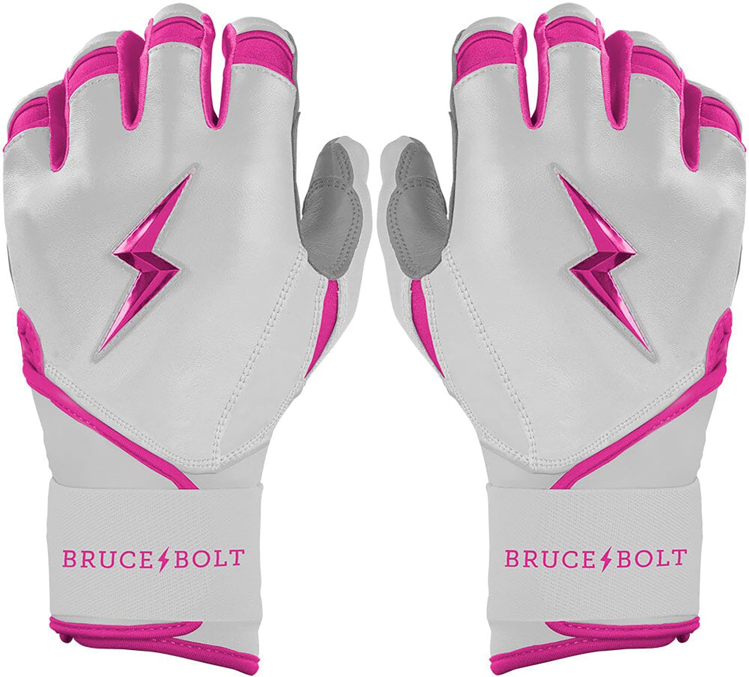 BRUCE BOLT Women's Chrome Series Long Cuff Batting Gloves | Dick's