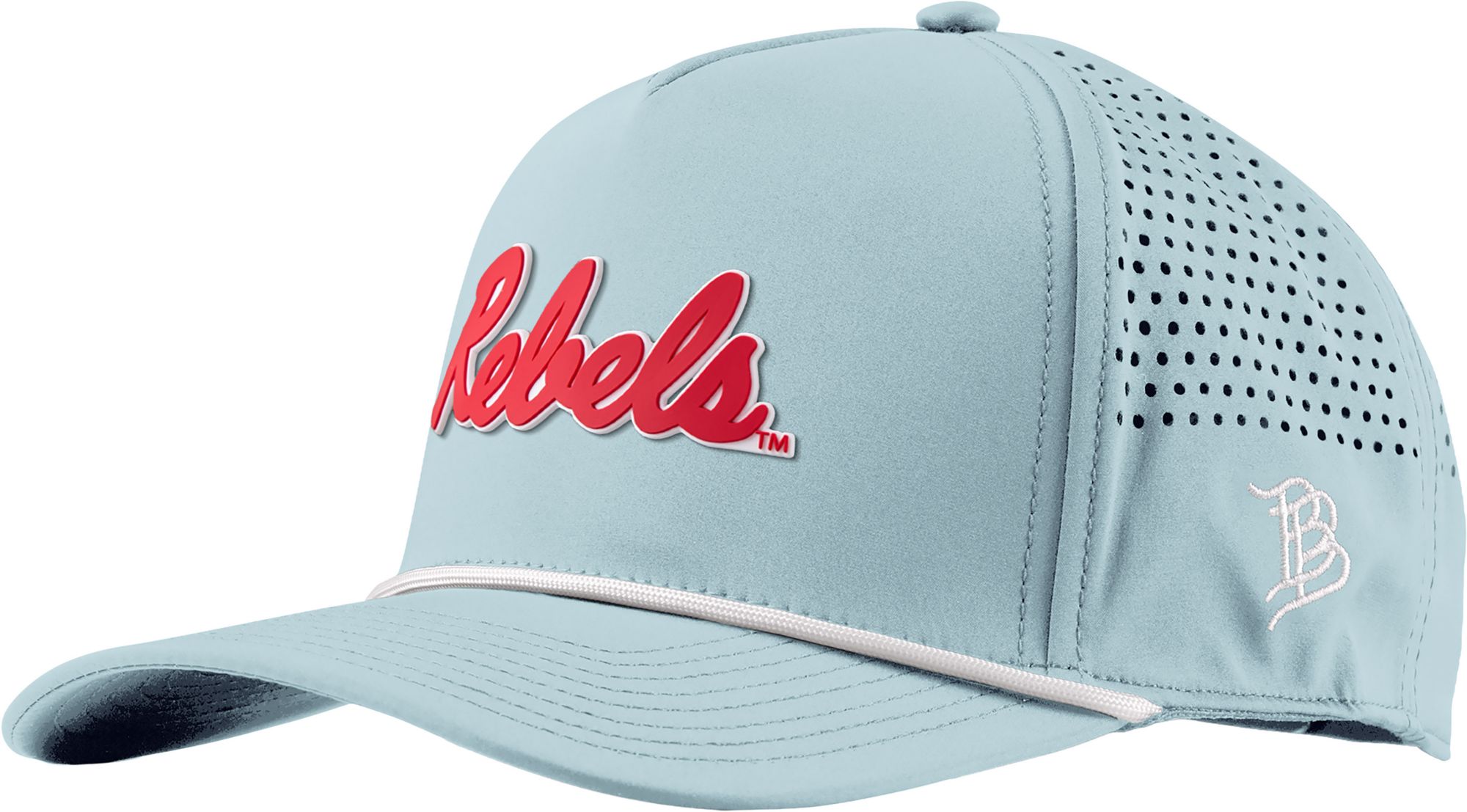 Branded Bills Adult Ole Miss Rebels Light Blue Rope Snapback Hat