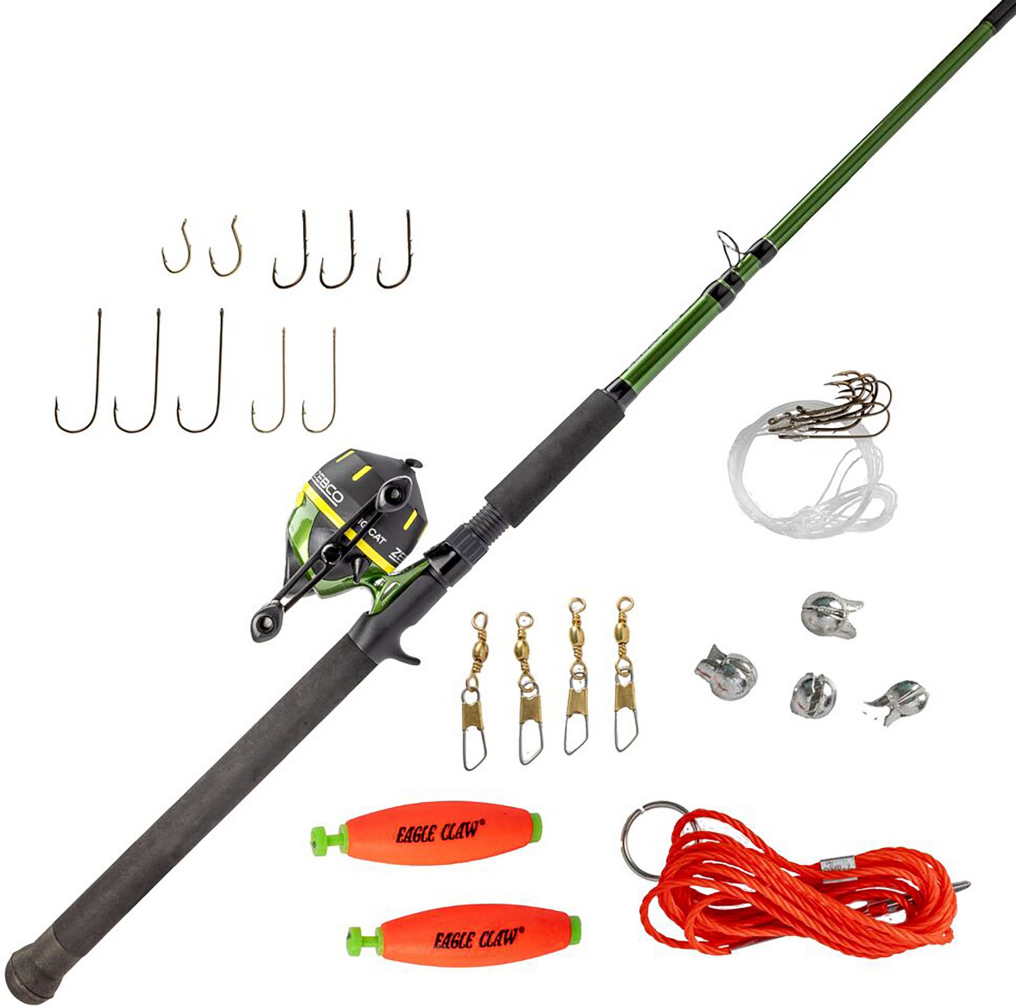 Zebco Big Cat Telescopic Spincast Combo w/Eagle Claw Kit | Dick's
