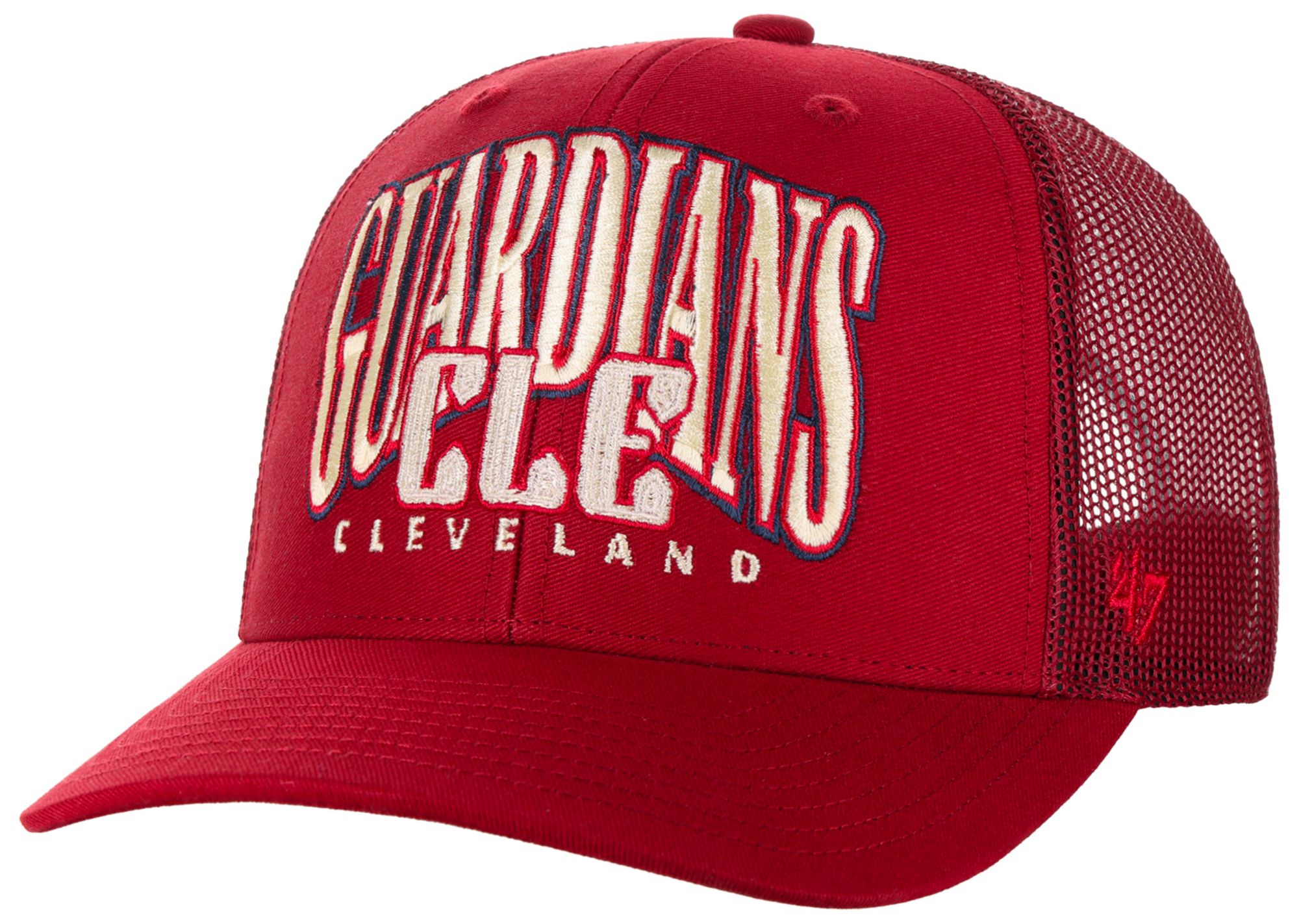 限定モデル AGEDDCORP Cranberry キャップ 帽子 レッド 47 Adult Cleveland Guardians Red Drawbridge Trucker Adjustable Hat