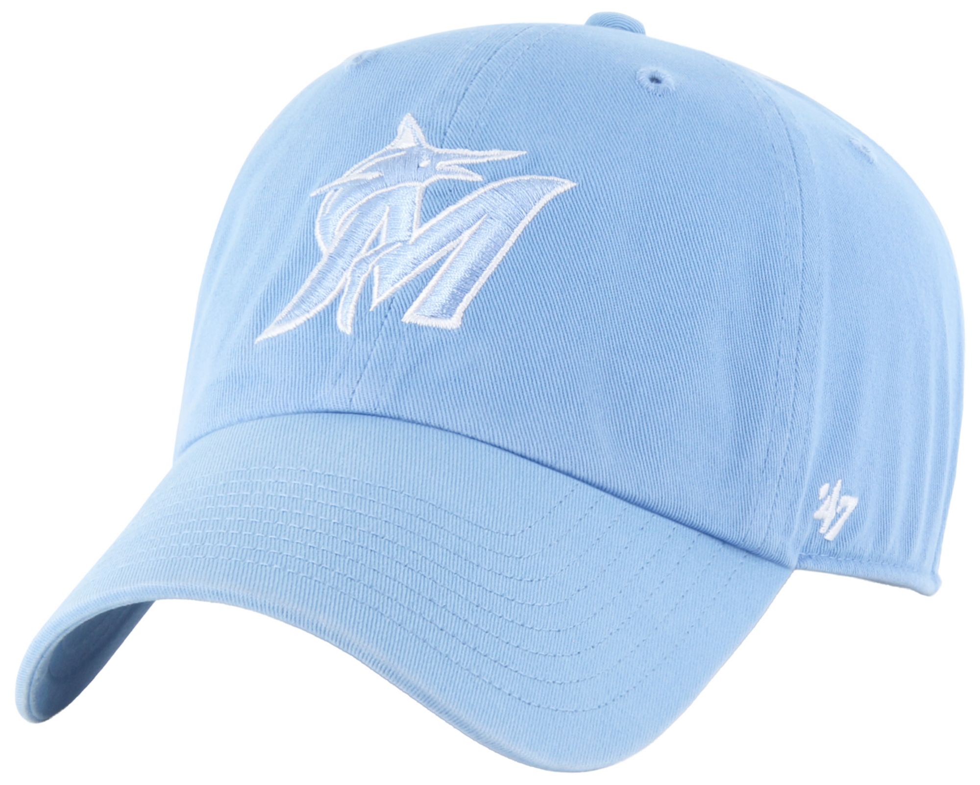 47 Adult Miami Marlins Light Blue Clean Up Adjustable Hat | Dick's