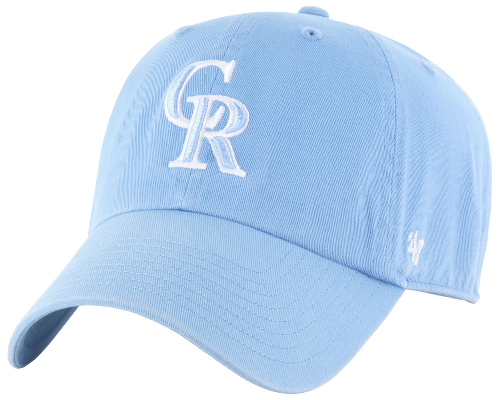 47 Adult Colorado Rockies Light Blue Clean Up Adjustable Hat
