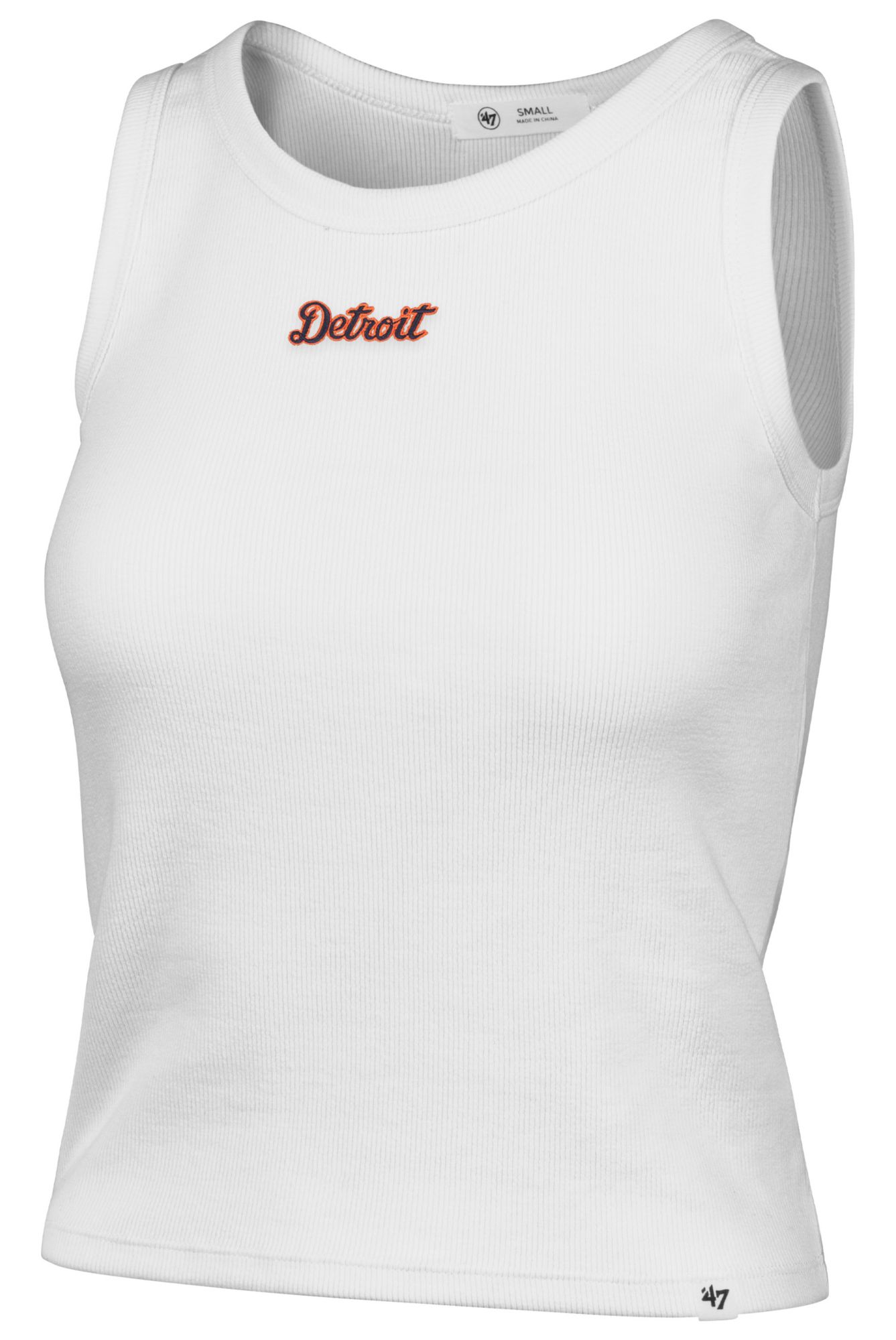 47 Women's Detroit Tigers White Wordmark Tank Top | Dick's
