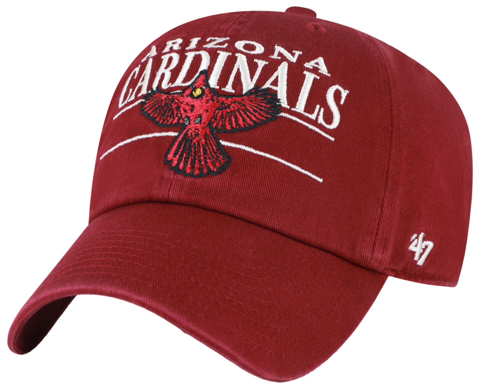 47 Adult Arizona Cardinals Dark Red KO Clean Up Adjustable Hat