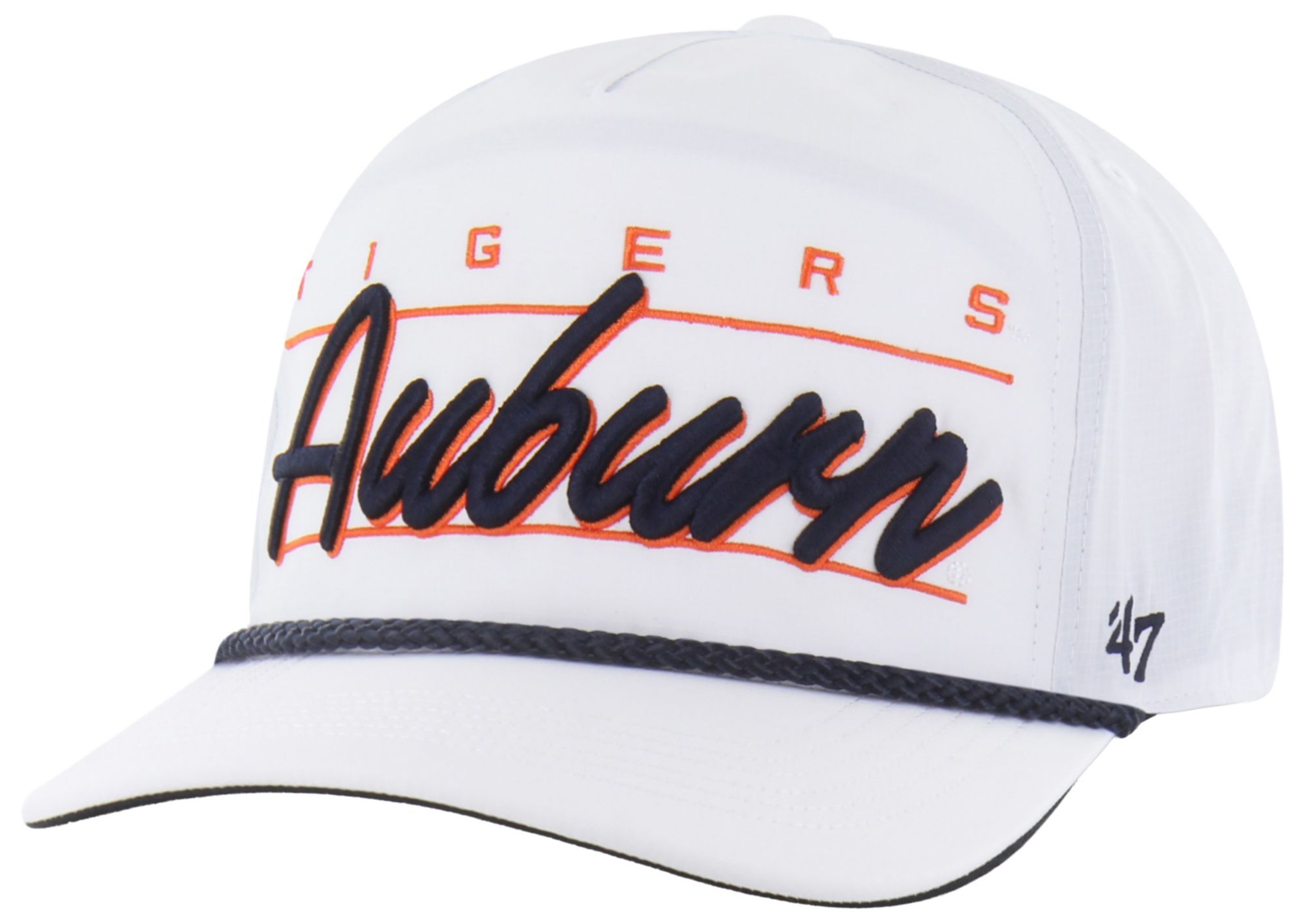 47 Adult Auburn Tigers White Brrr Condor Hitch Adjustable Hat