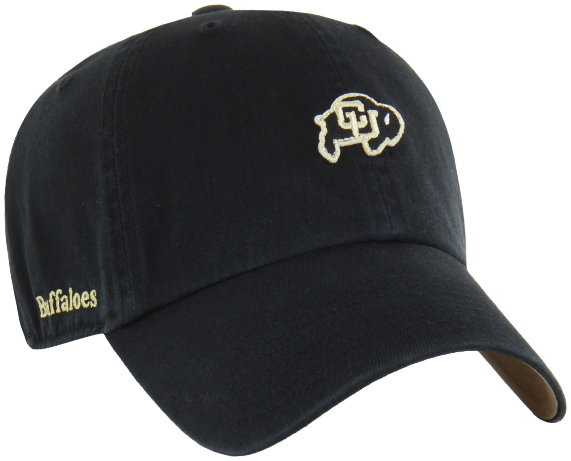 47 Adult Colorado Buffaloes Black Micro Logo Clean Up Adjustable