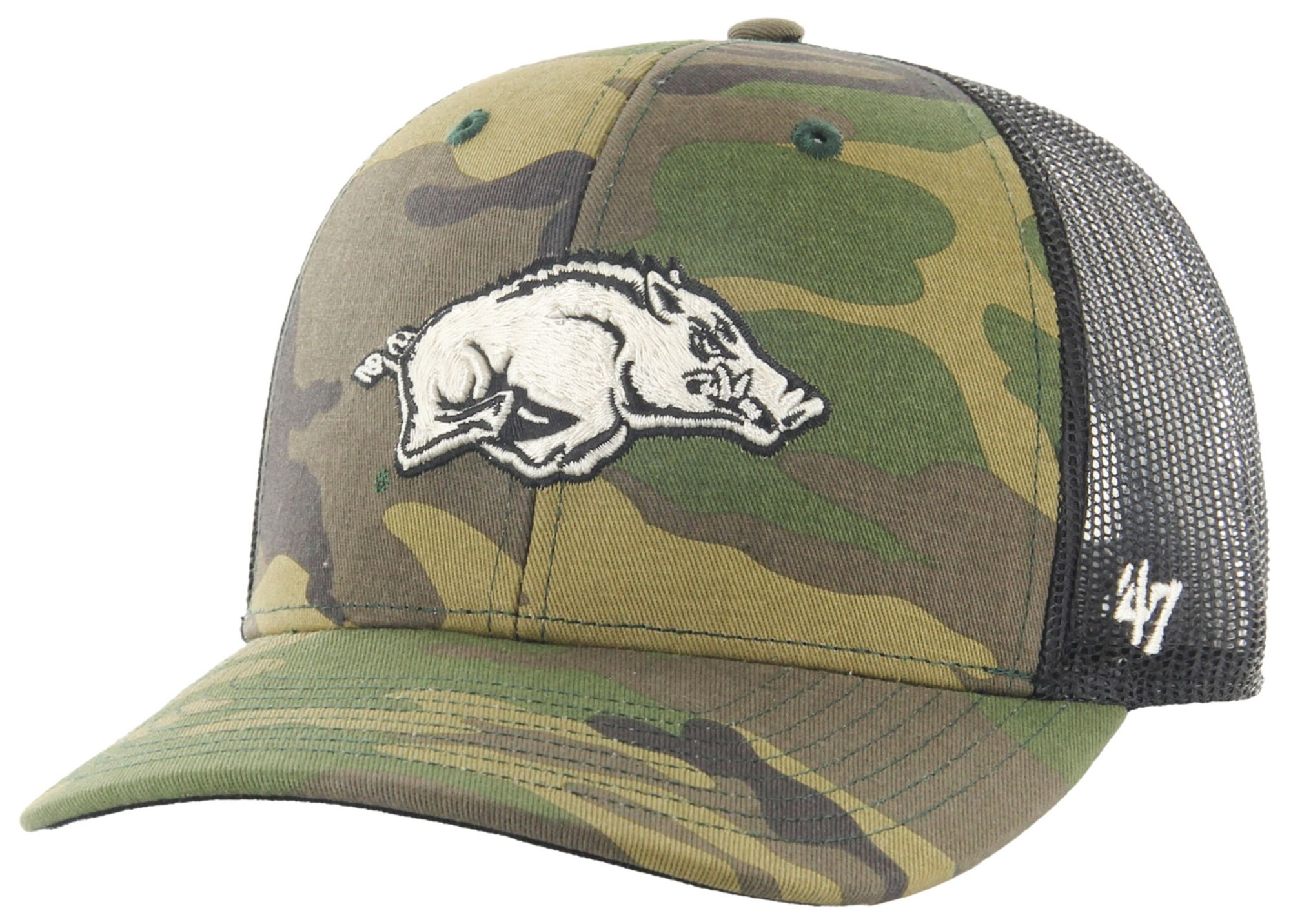 47 Adult Arkansas Razorbacks Camo Trucker Adjustable Hat | Dick's