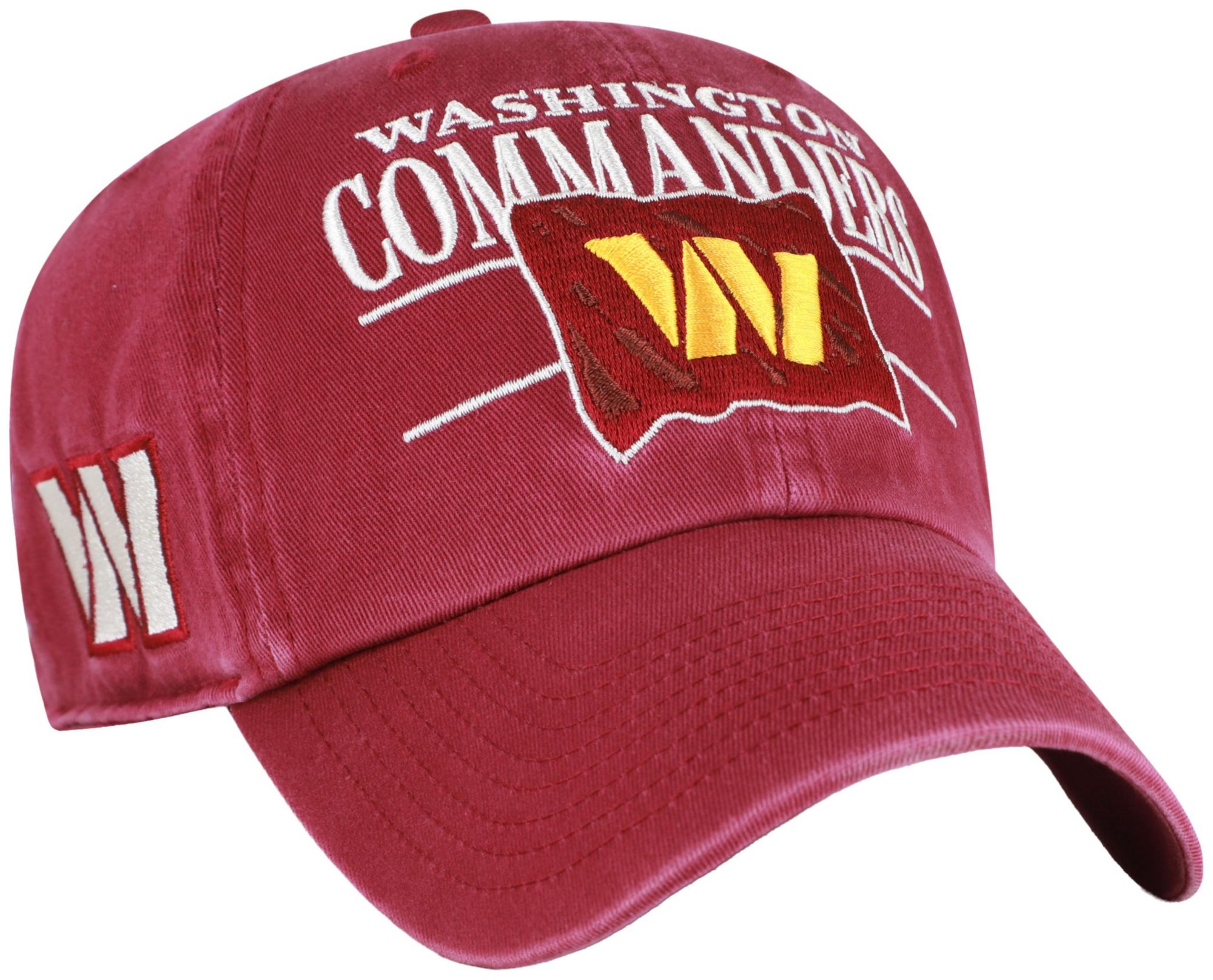 47 Adult Washington Commanders Cardinal KO Clean Up Adjustable Hat