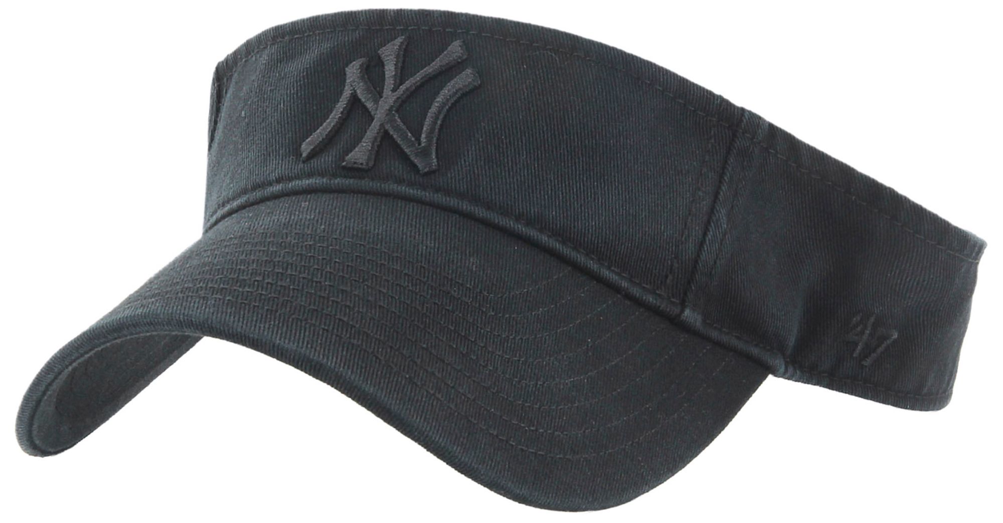 47 Adult New York Yankees Black Clean Up Visor | Dick's Sporting Goods