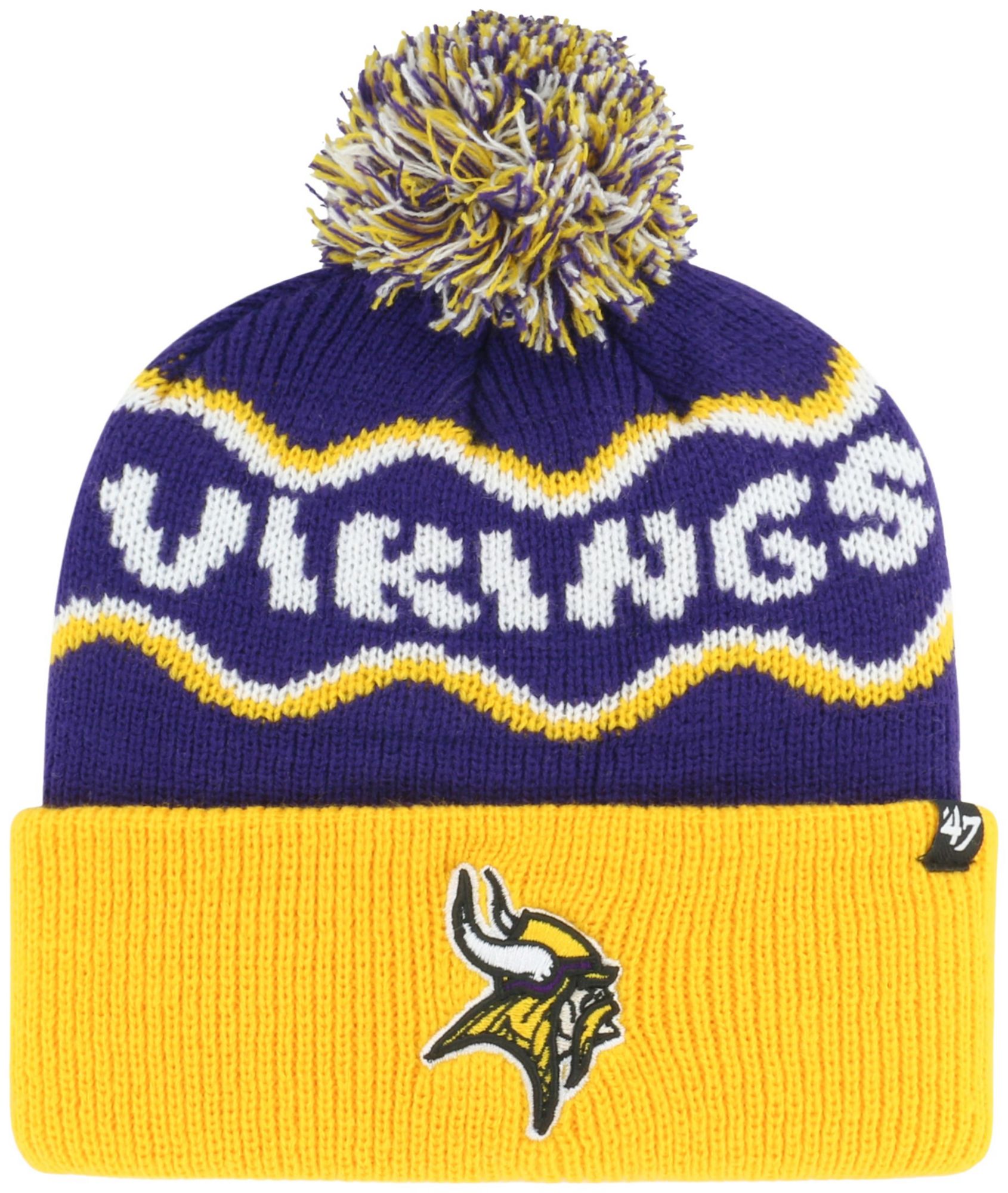 帽子 GRIMYKIDS graphic knit cap 47 Boys' Minnesota Vikings Squiggle Knit Hat | Dick's Sporting Goods
