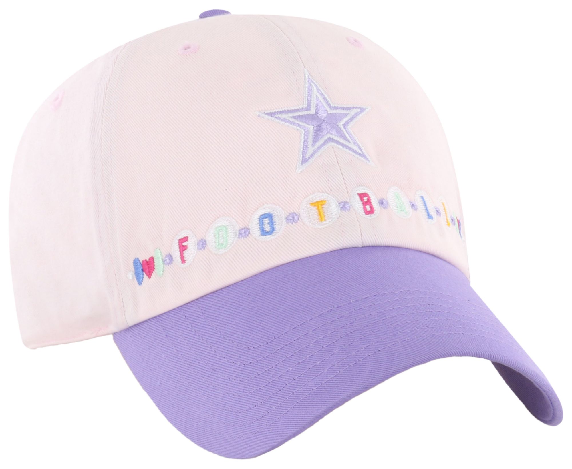 47 Girls' Dallas Cowboys Pink Friendship Clean Up Adjustable Hat