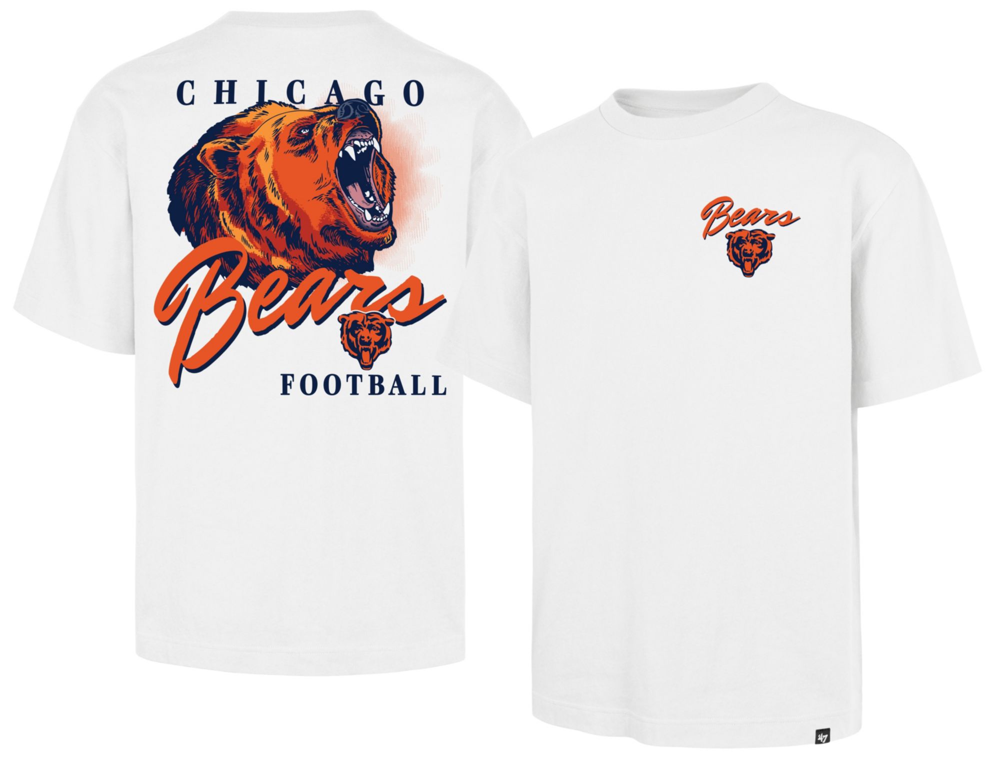 47 Men's Chicago Bears White Backer Foundation T-Shirt | Dick's
