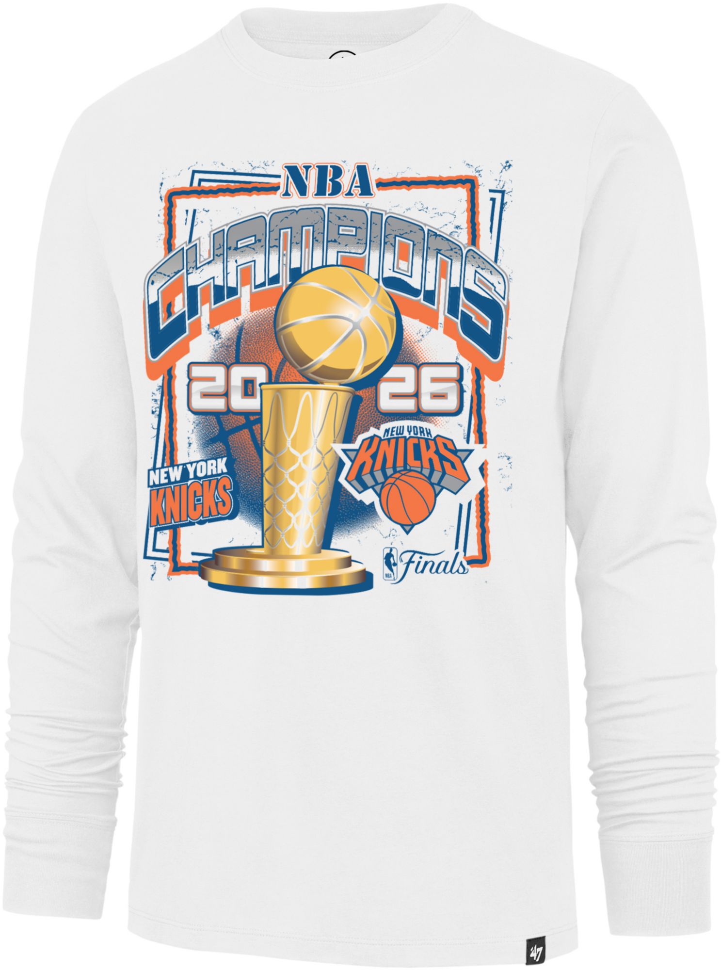 47 Adult 2026 NBA Champions New York Knicks Franklin Long Sleeve