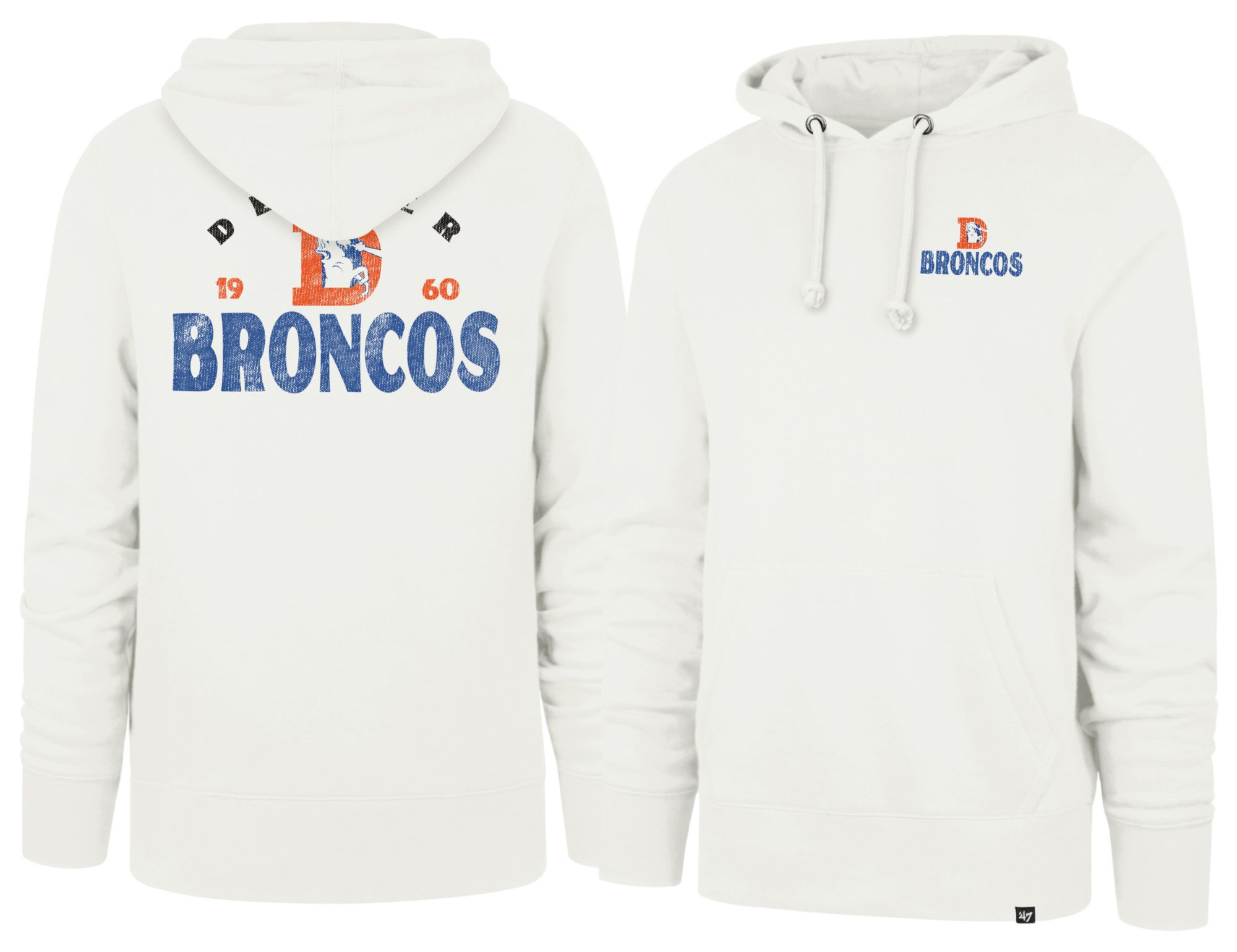 47 Men's Denver Broncos Sandstone Arcitext Headline Fleece Hoodie