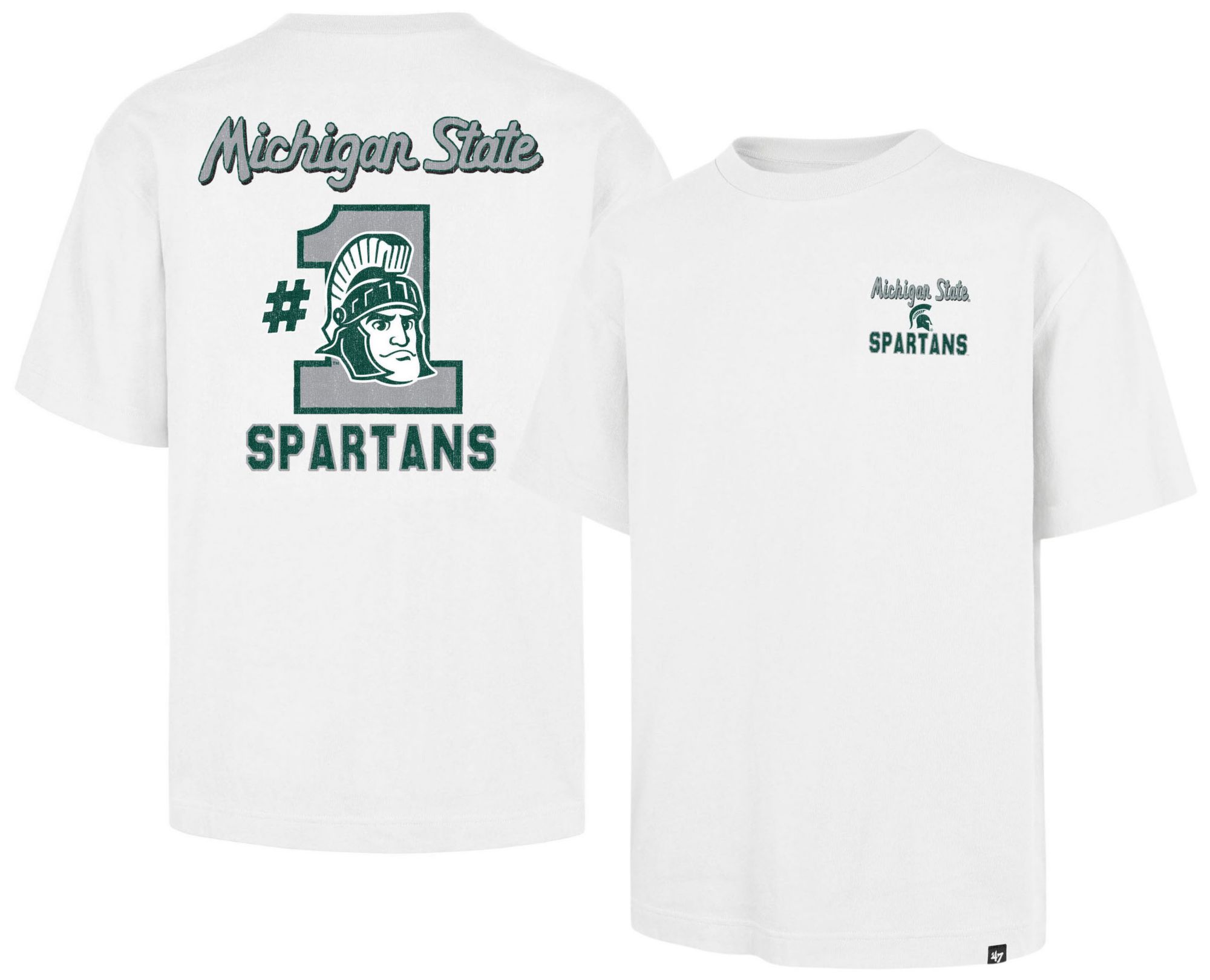 47 Men's Michigan State Spartans White Big and Tall T-Shirt