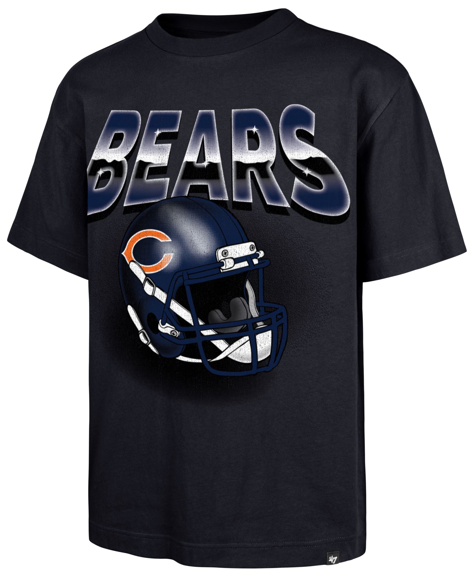 47 Men's Chicago Bears Navy Fade Foundation T-Shirt | Dick's