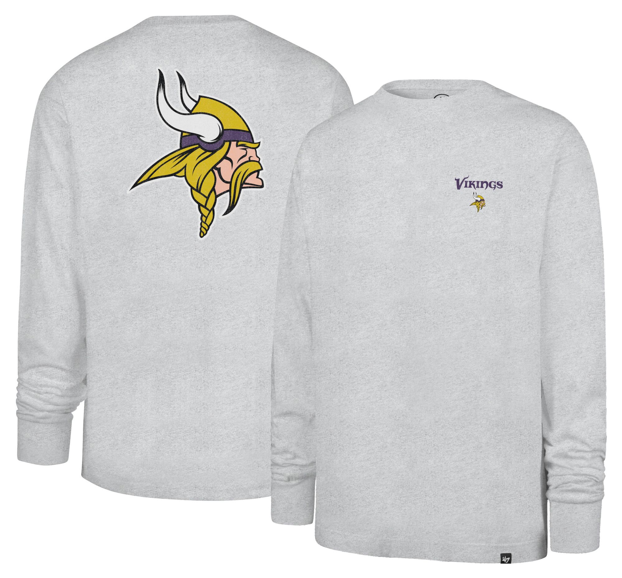 47 Men's Minnesota Vikings Grey Alumnus Long Sleeve Shirt | Dick's