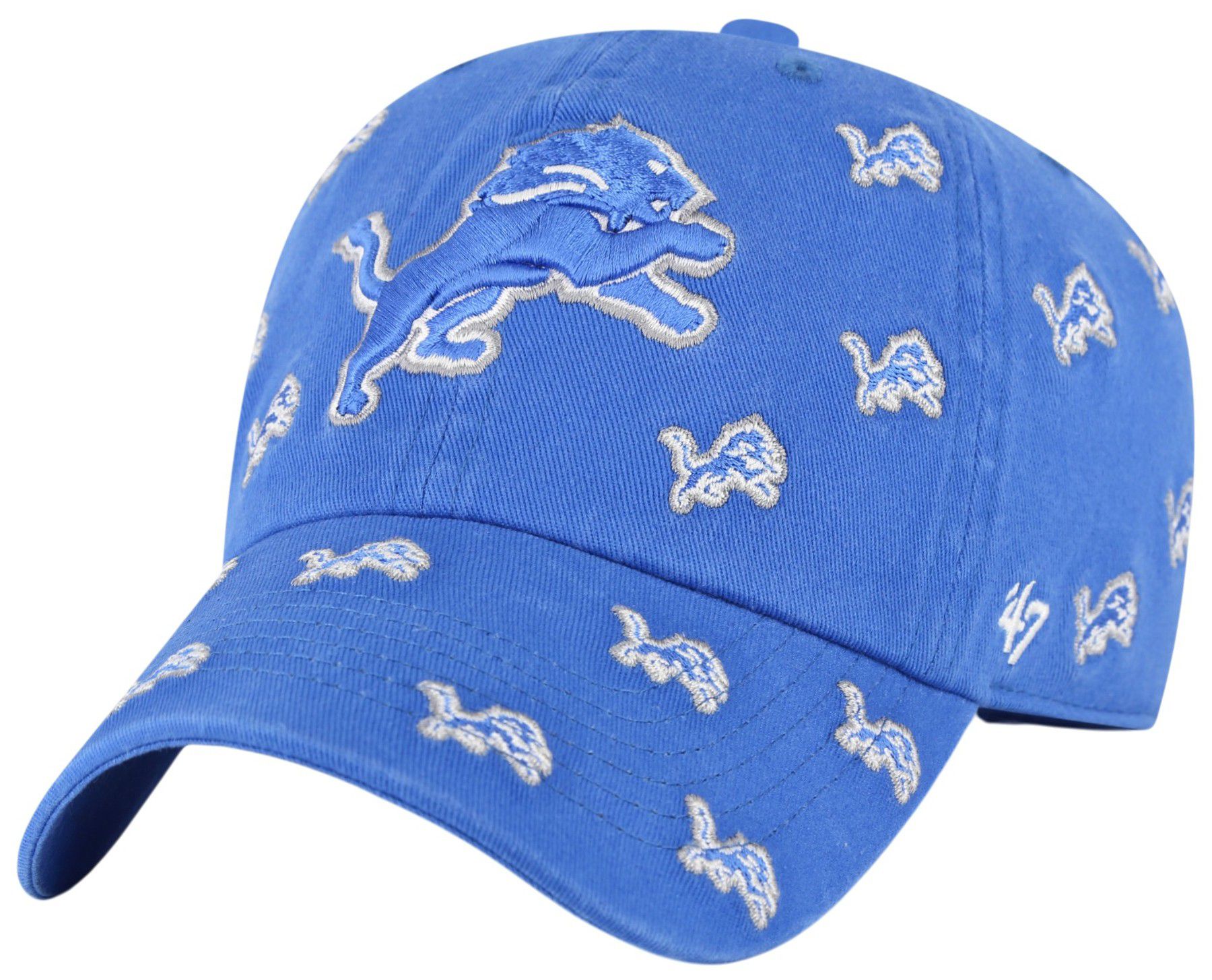 べるーにゃ　LIONS '47 CLEAN UP BLUE RAZ キャップ 47 Women's Detroit Lions Blue Raz Confetti Clean Up Adjustable Hat