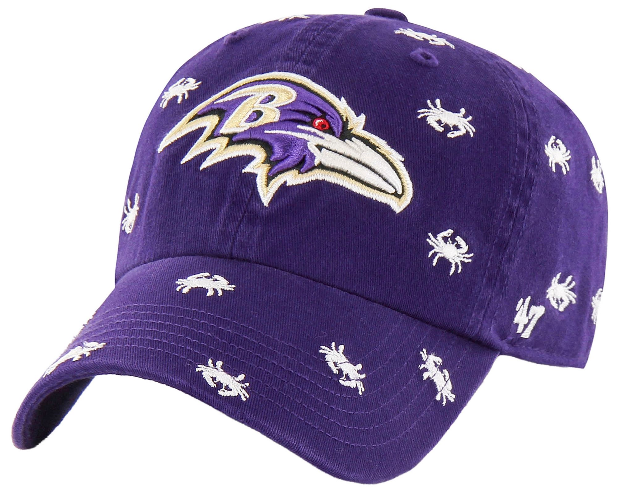 47 Women's Baltimore Ravens Purple Confetti Clean Up Adjustable
