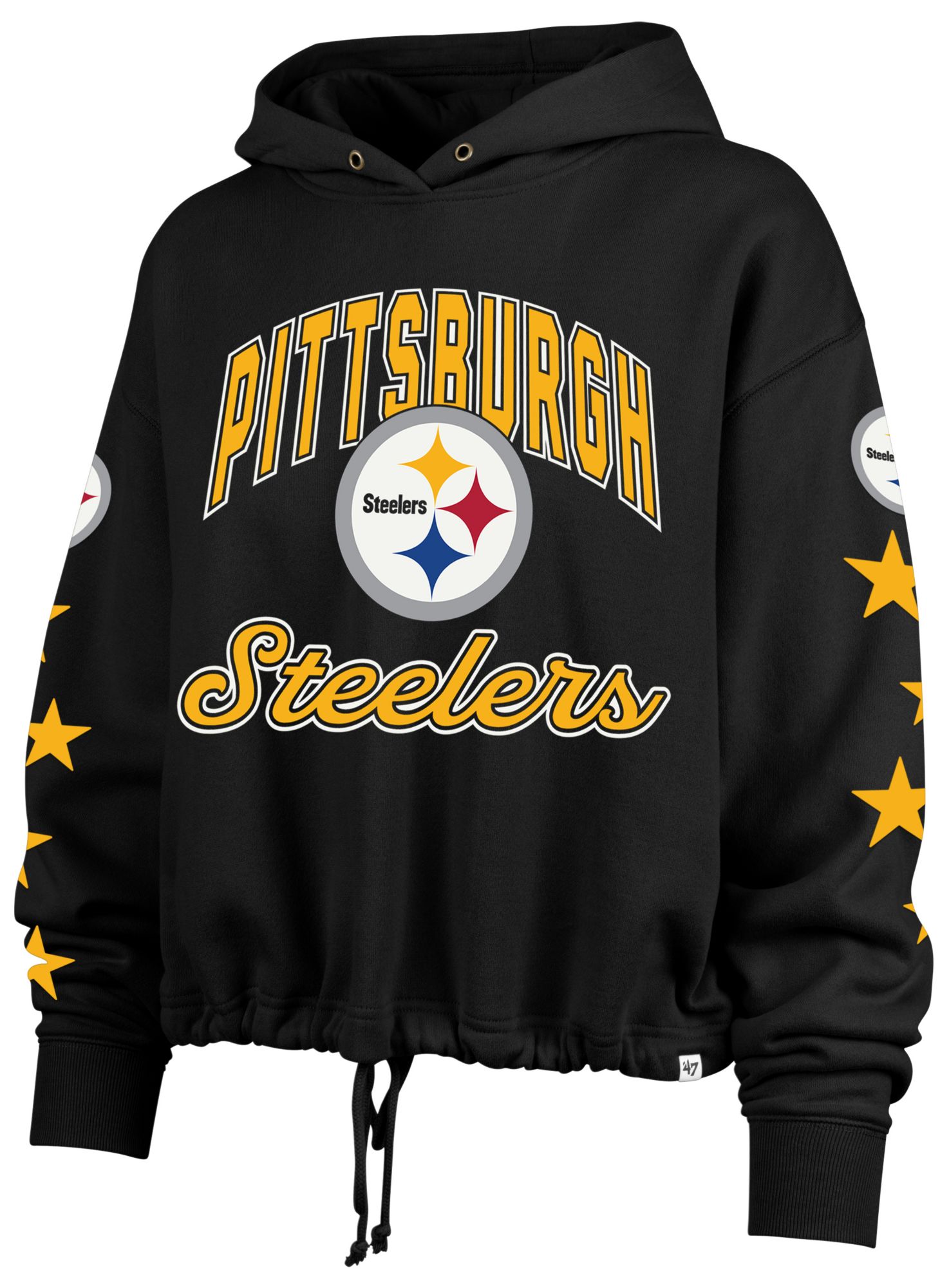 47 Women's Pittsburgh Steelers Black Star Venice Hoodie | Dick's