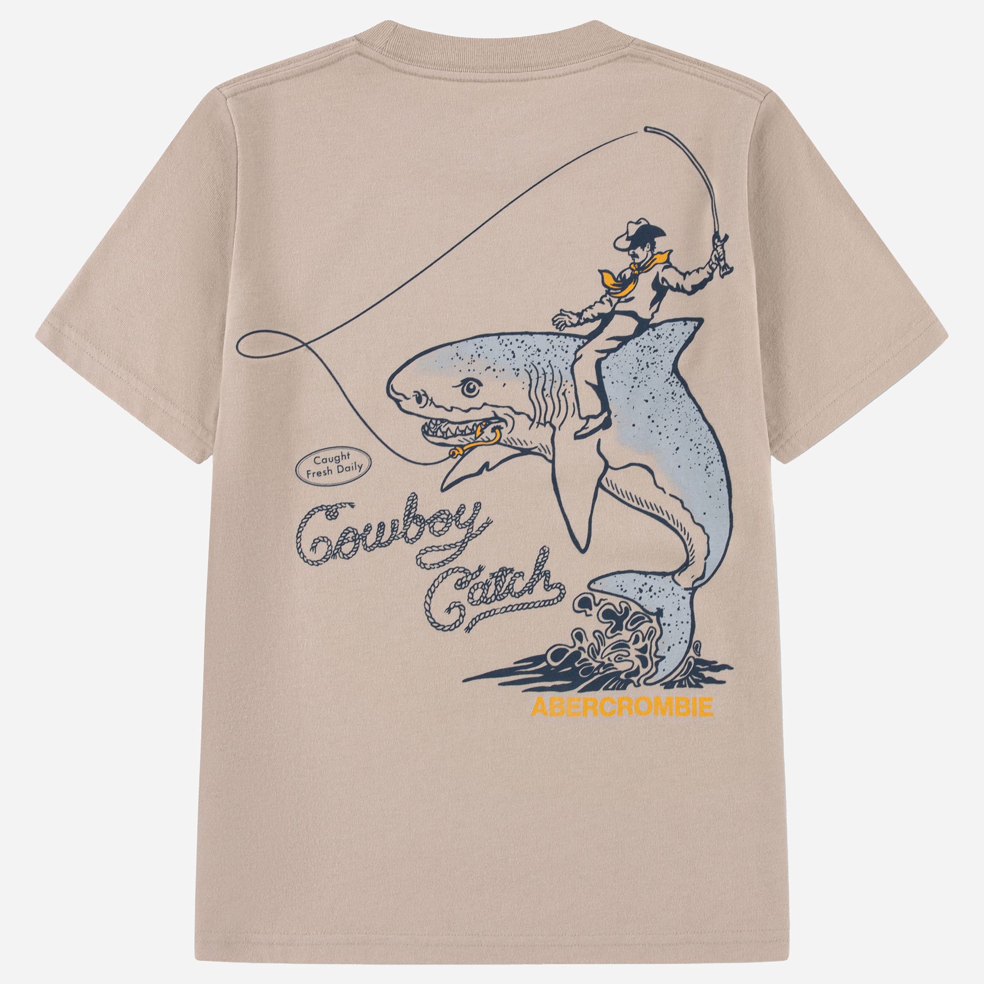 abercrombie kids cowboy on shark graphic tee | Dick's Sporting Goods
