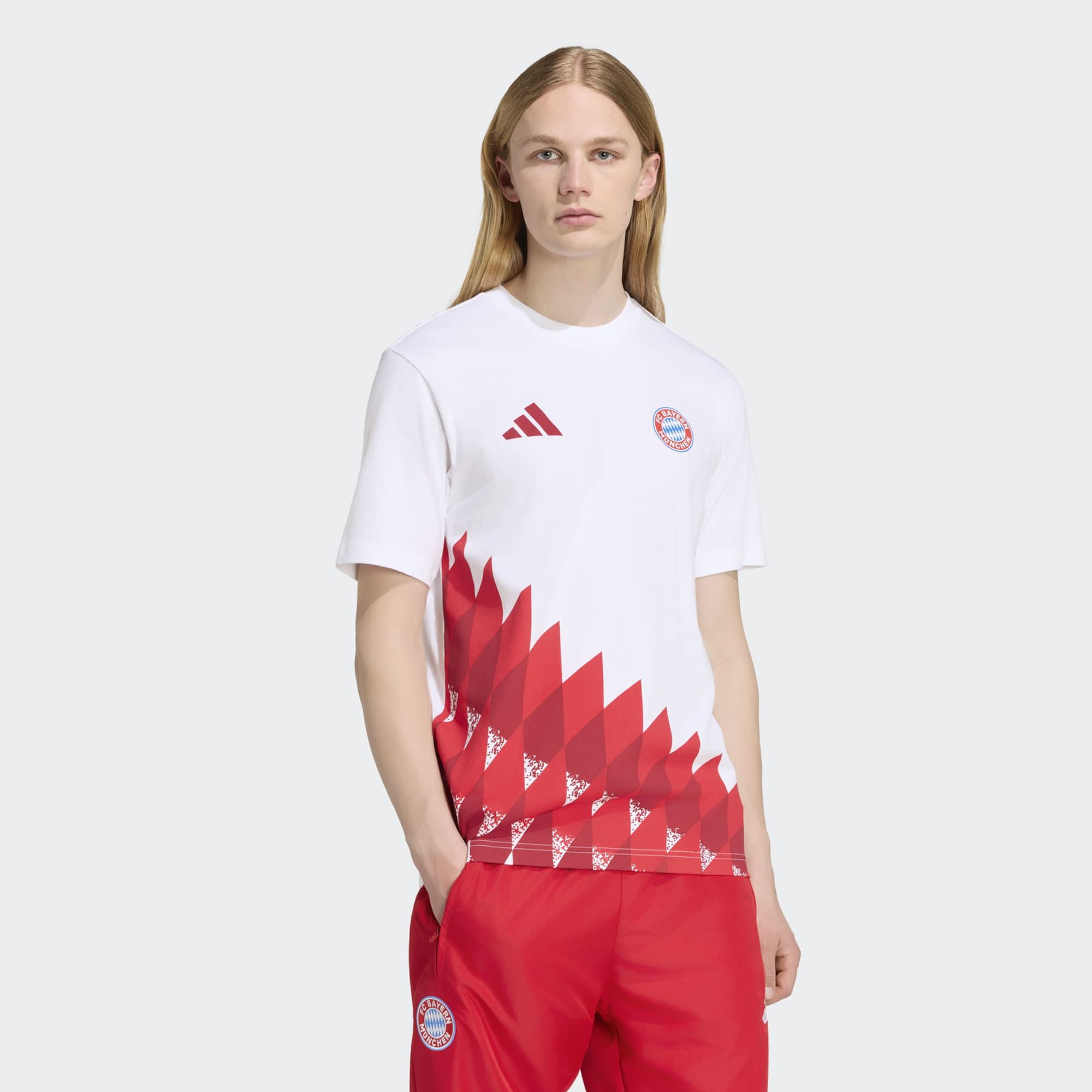 adidas Adult Bayern Munich 2026 White Logo T-Shirt | Dick's