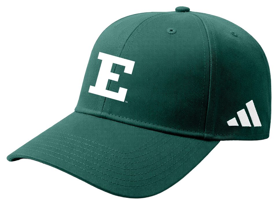 adidas Adult Eastern Michigan Eagles Green Washed Slouch