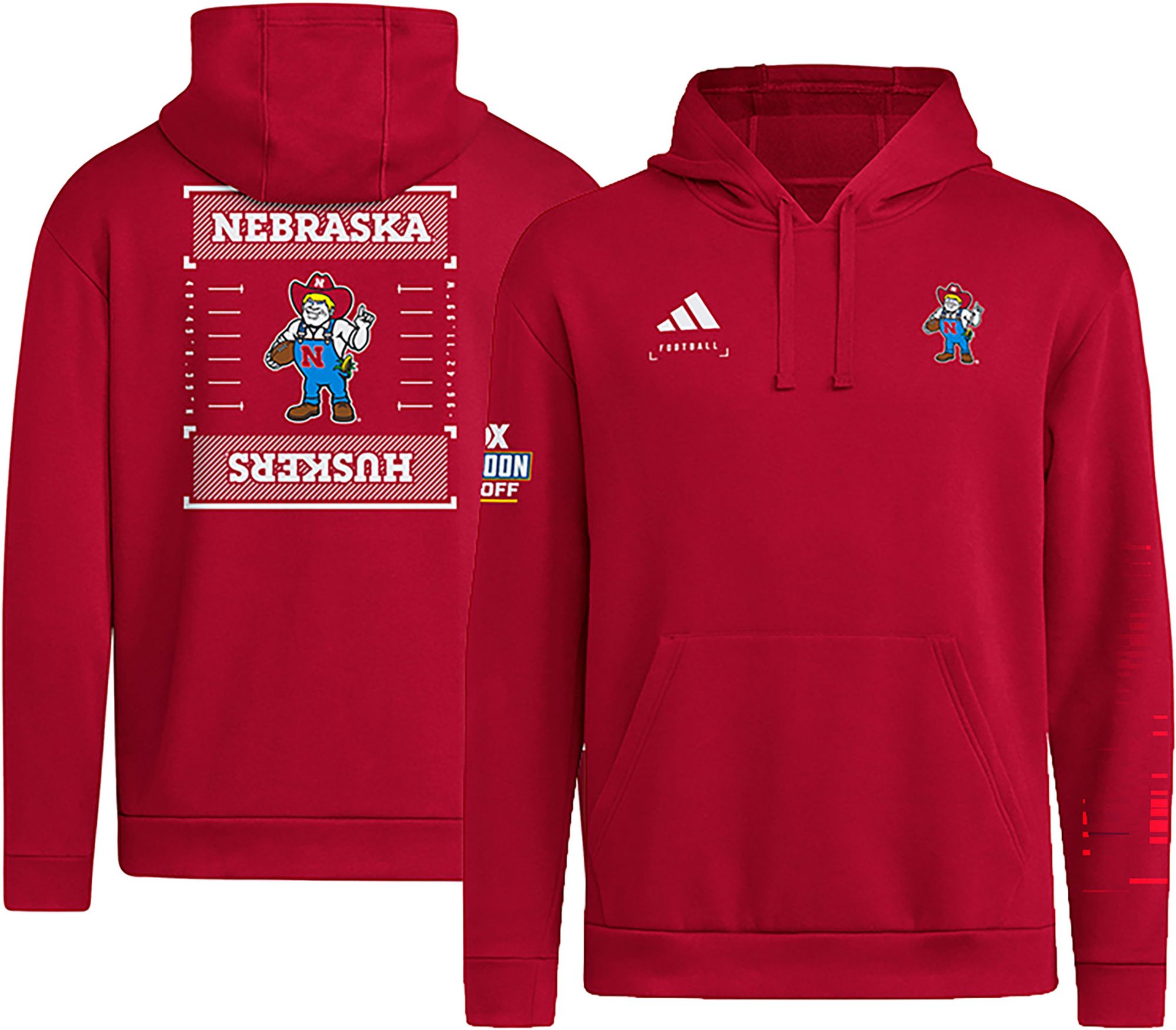 adidas Adult Nebraska Cornhuskers Fox Big Noon Kickoff Football