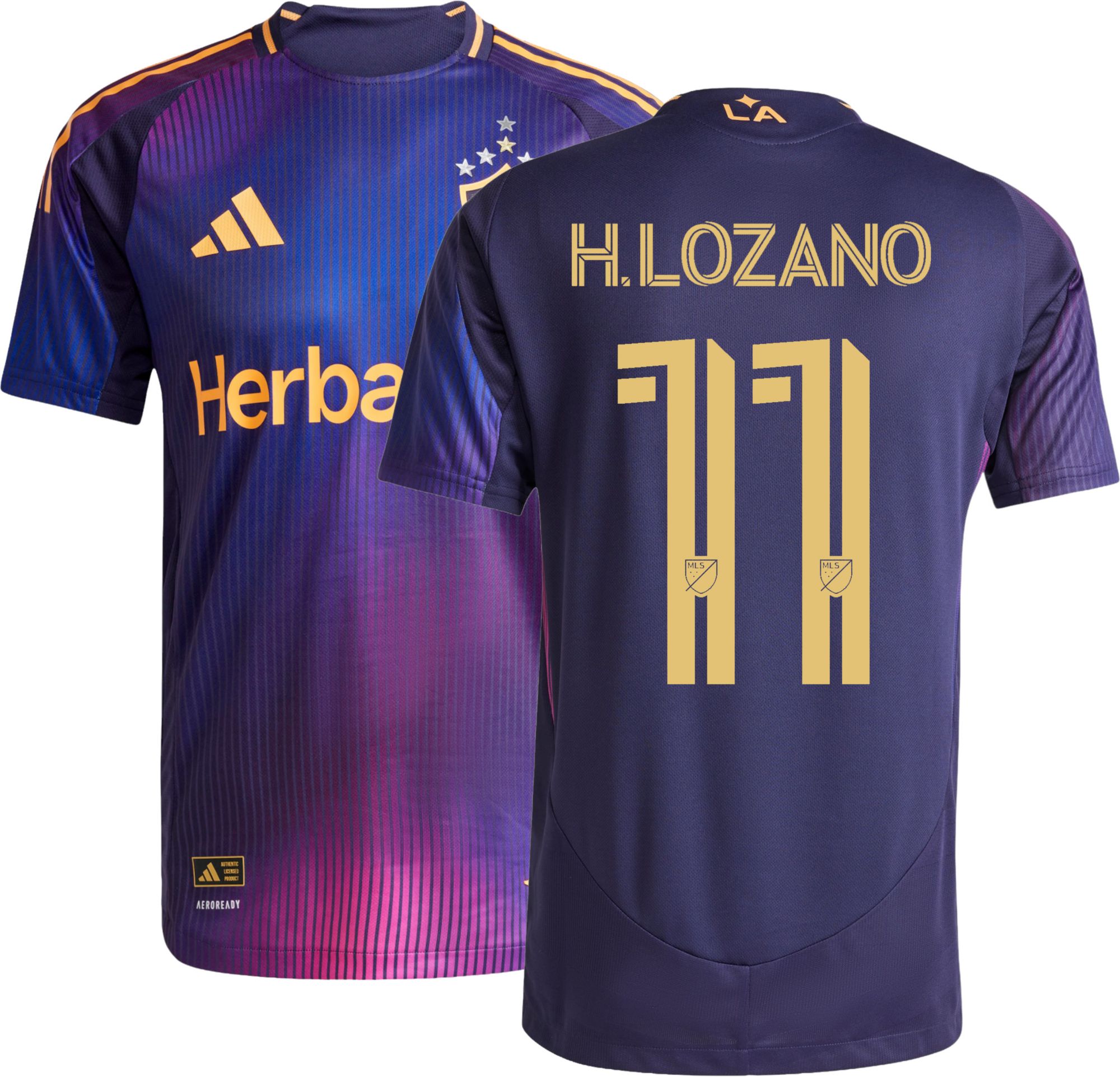 adidas Adult LA Galaxy Hirving Lozano 2025 Secondary Authentic