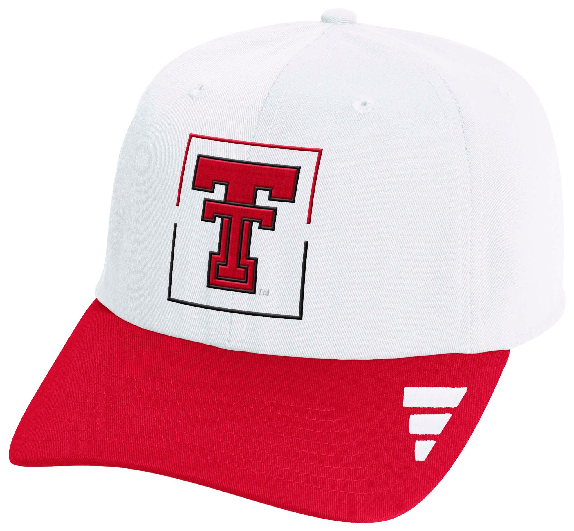 adidas Adult Texas Tech Red Raiders White Locker Room Slouch