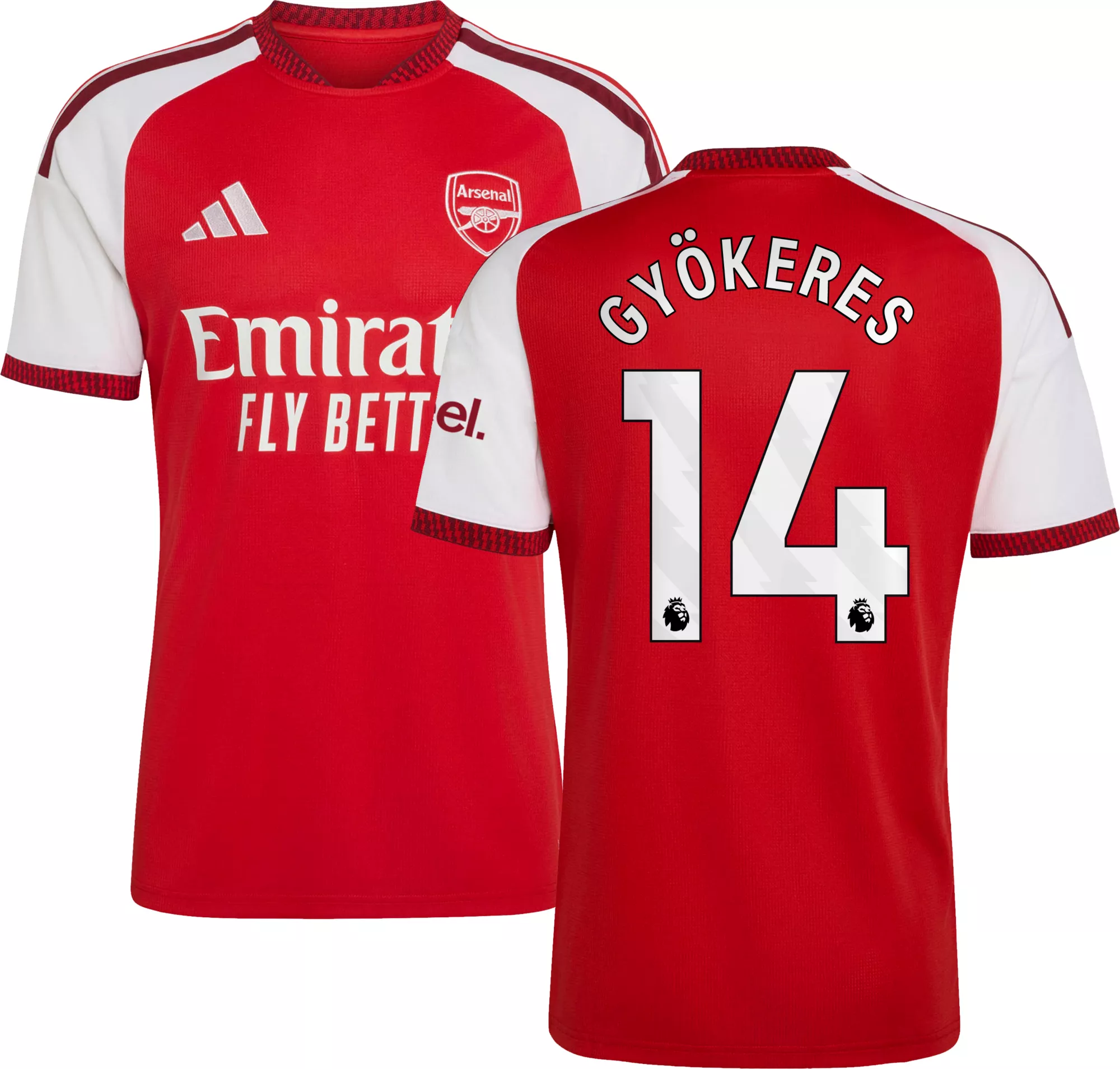 adidas Adult Arsenal Viktor Gyokeres #14 2026 Home Replica Jersey