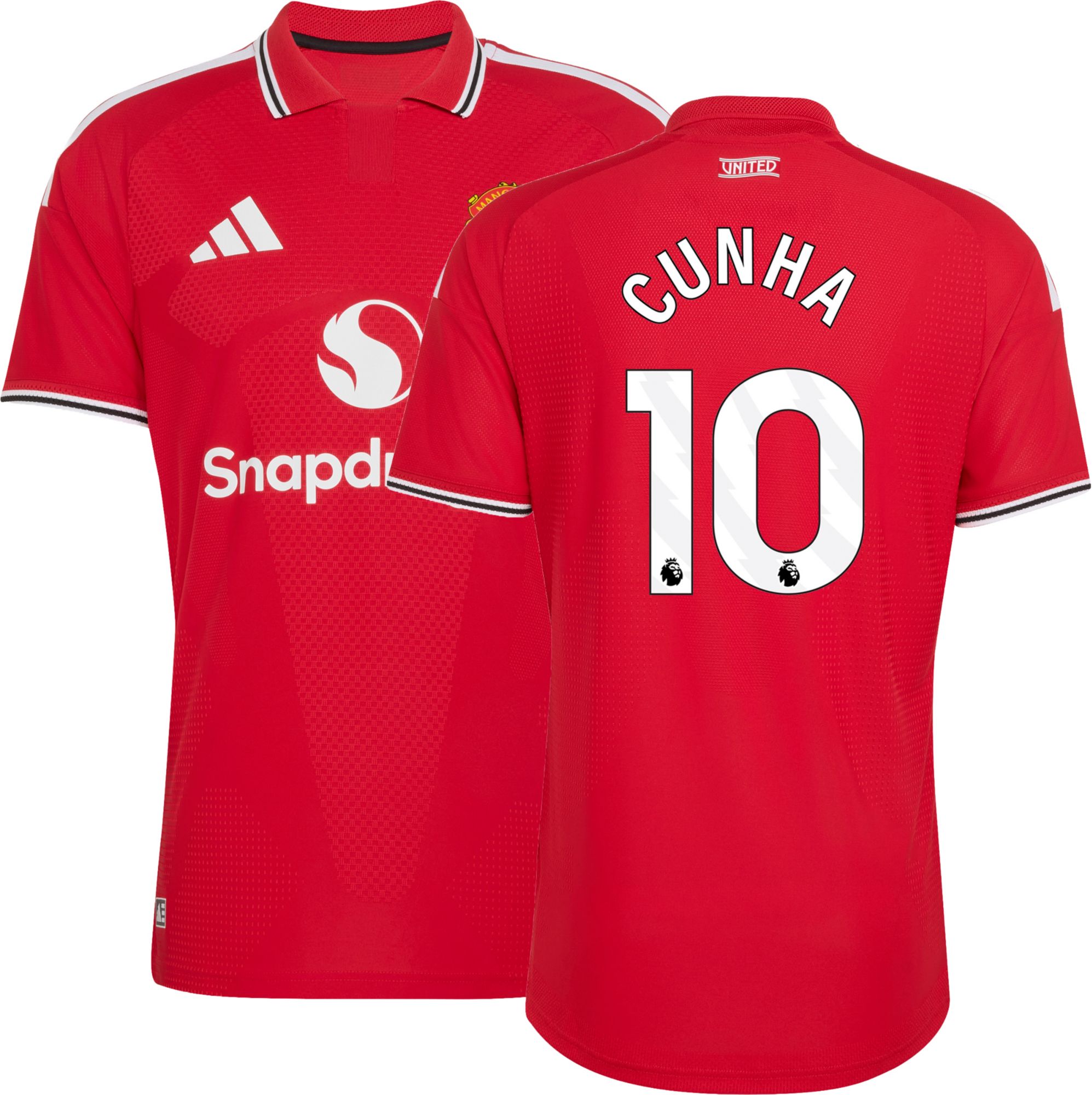 adidas Adult Manchester United Matheus Cunha 2026 Home Authentic