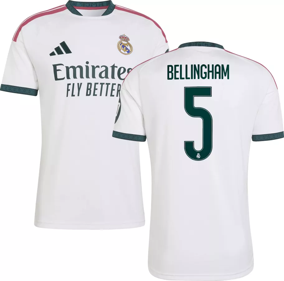adidas Adult Real Madrid Jude Bellingham#5 2026 Home Replica Jersey