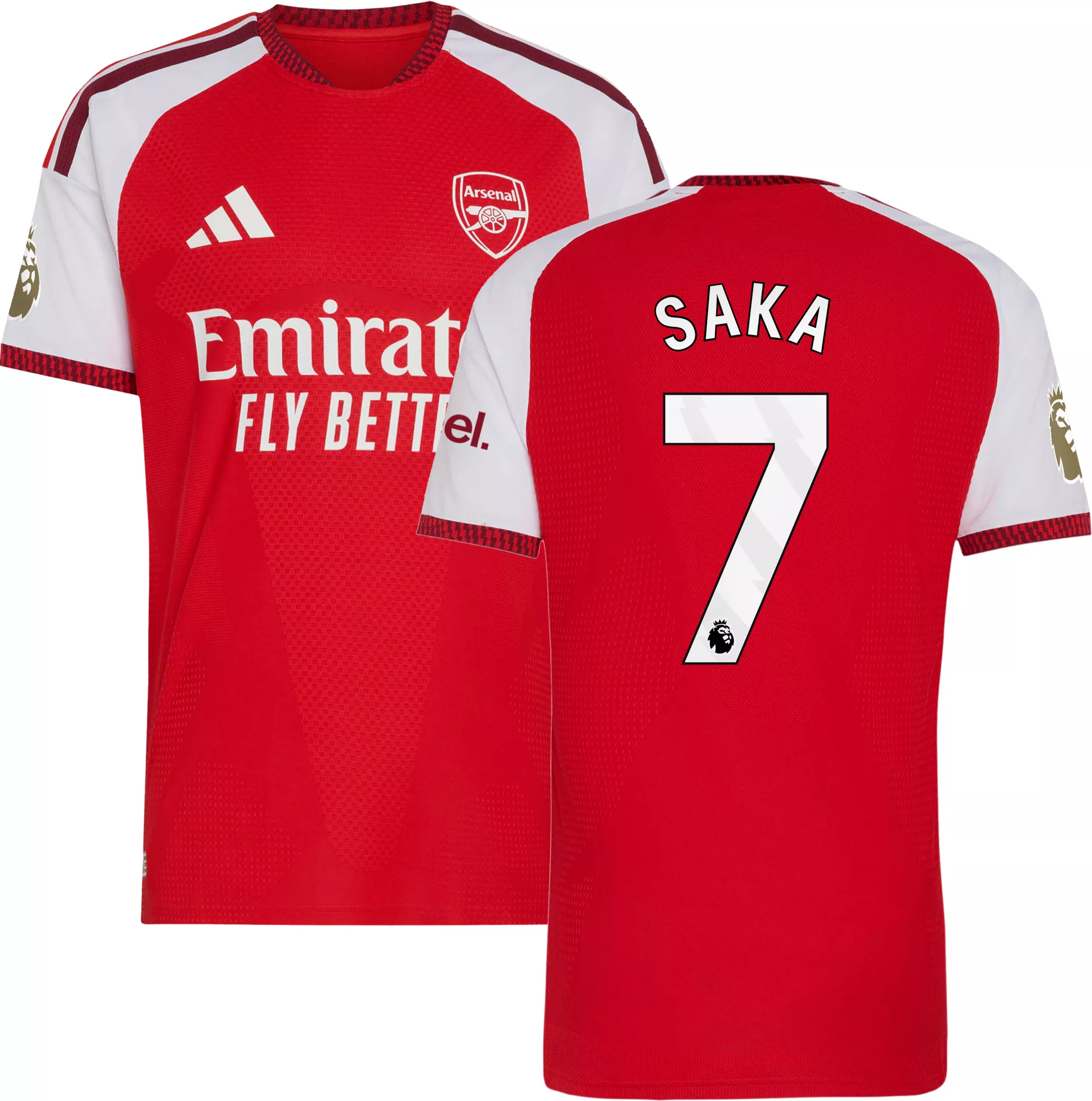 adidas Adult Arsenal Bukaya Saka #7 2026 Home Replica Jersey