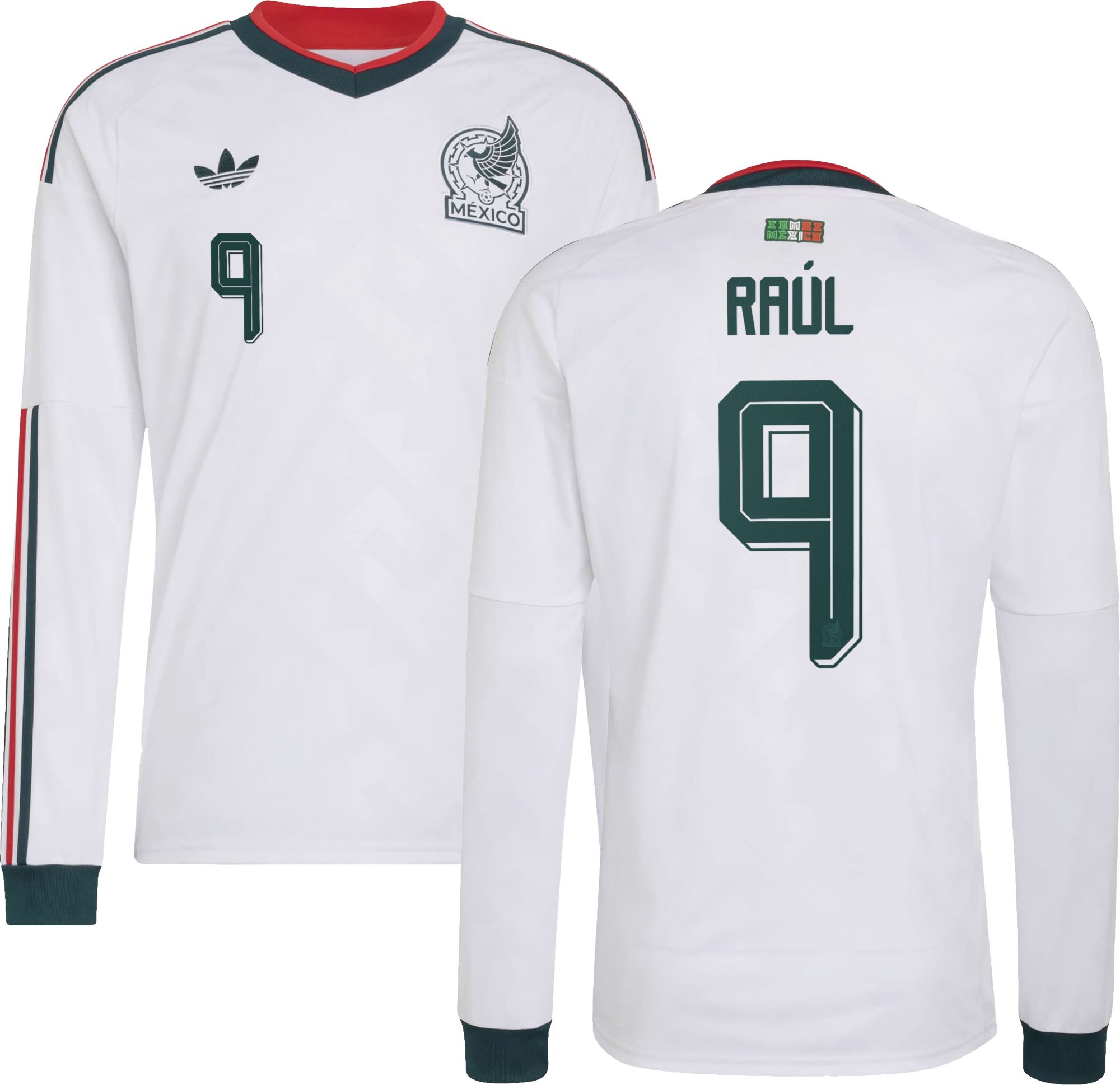 adidas Adult Mexico Raul Jimenez #9 2026 Away Long Sleeve Replica