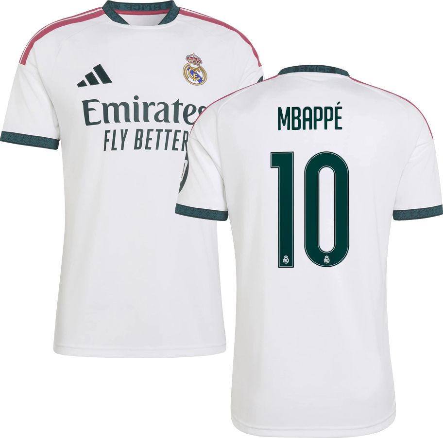 adidas Adult Real Madrid Kylian Mbappe #10 2026 Home Replica