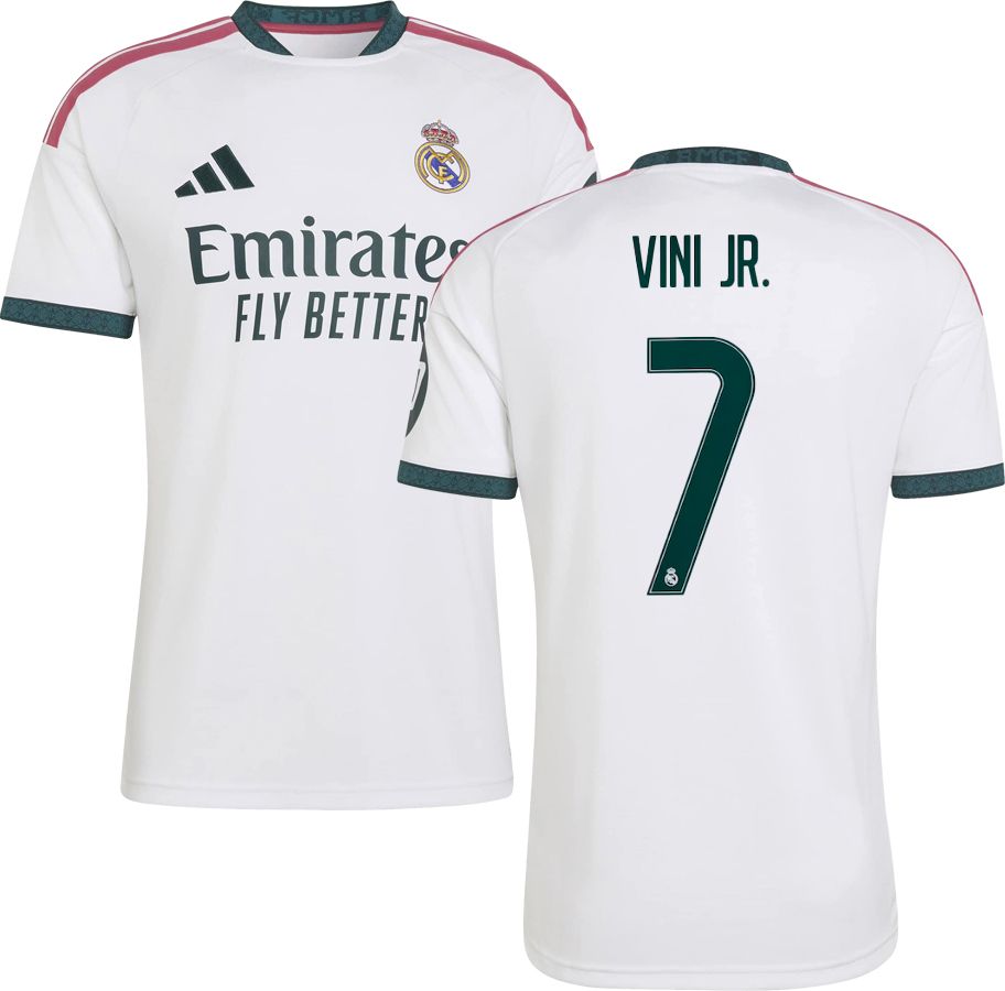 adidas Adult Real Madrid Vinicius Junior #7 2026 Home Replica