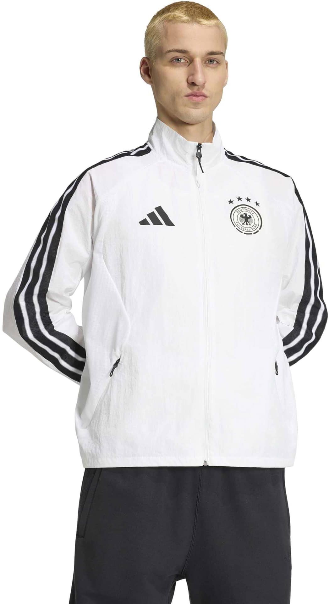 adidas Adult Germany White Anthem Jacket | Dick's Sporting Goods