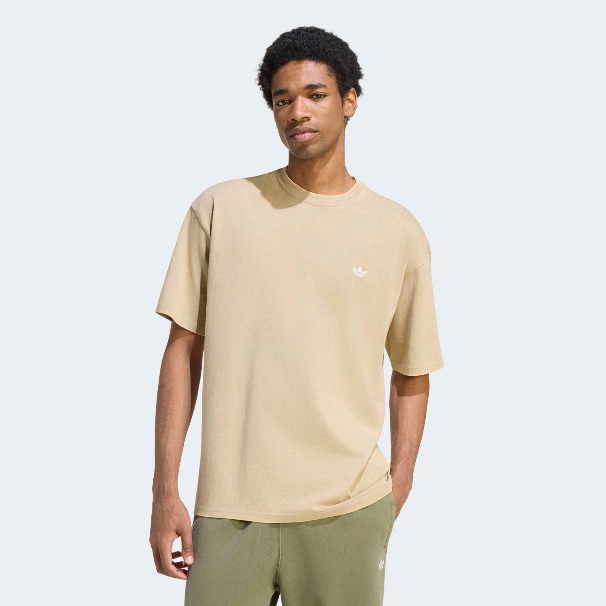 adidas Originals Men's Trefoil Essentials Washed Loose Dropped