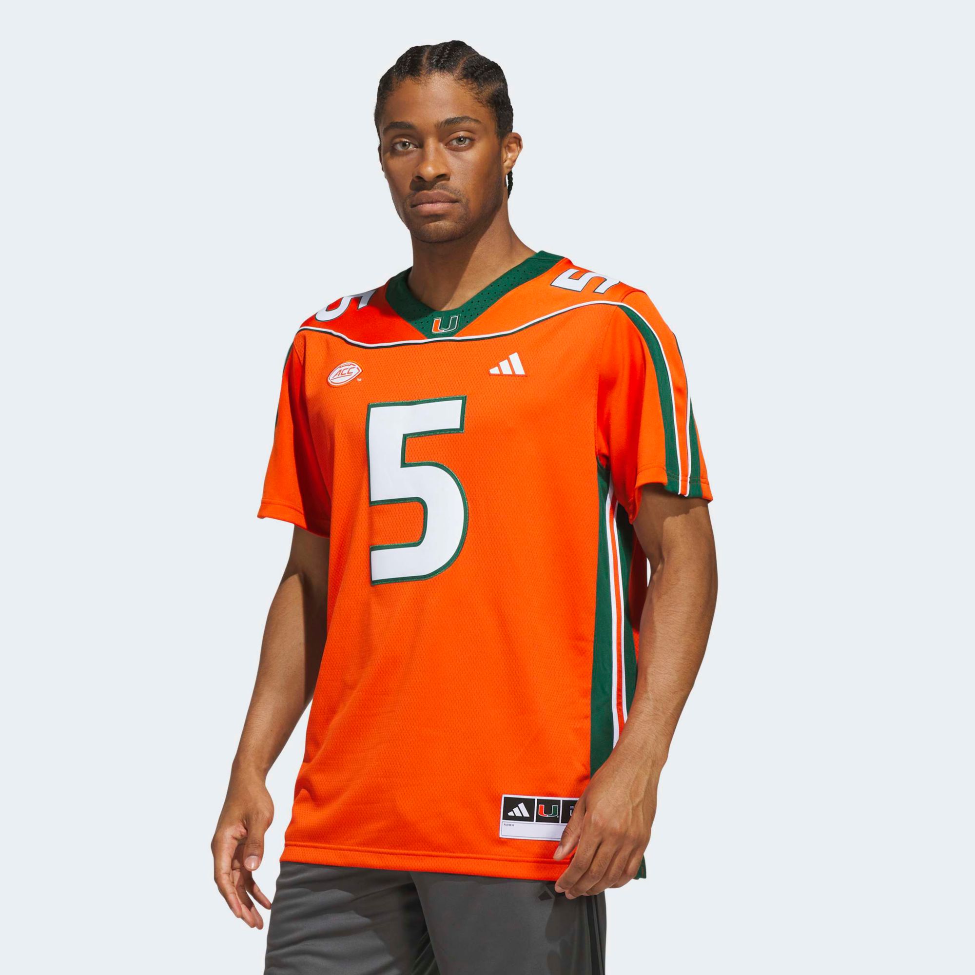 adidas Men's Miami Hurricanes Andre Johnson Premier Football