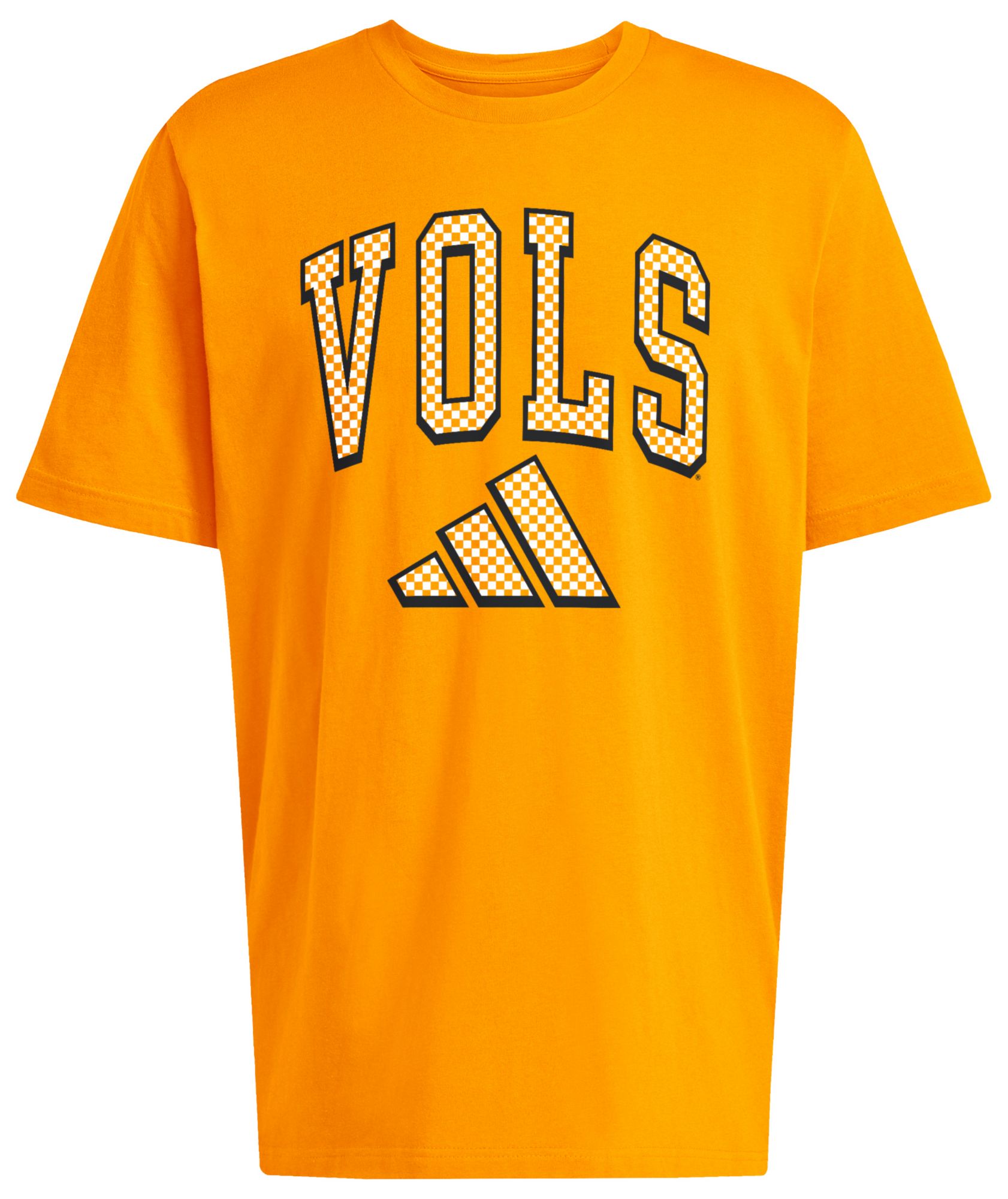 adidas Adult Tennessee Volunteers Checkered Orange T-Shirt