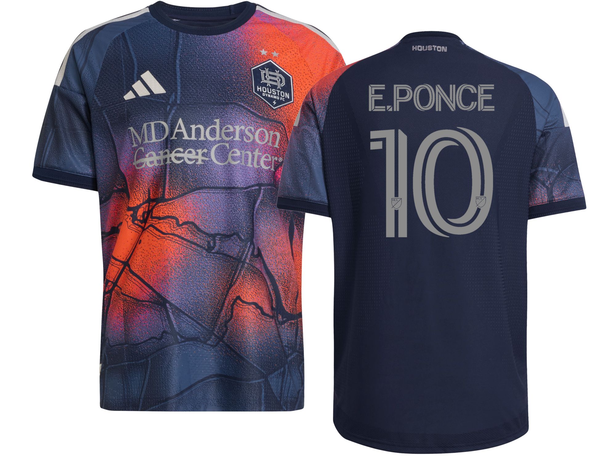 adidas Adult Houston Dynamo Ezequiel Ponce #10 2026 Secondary